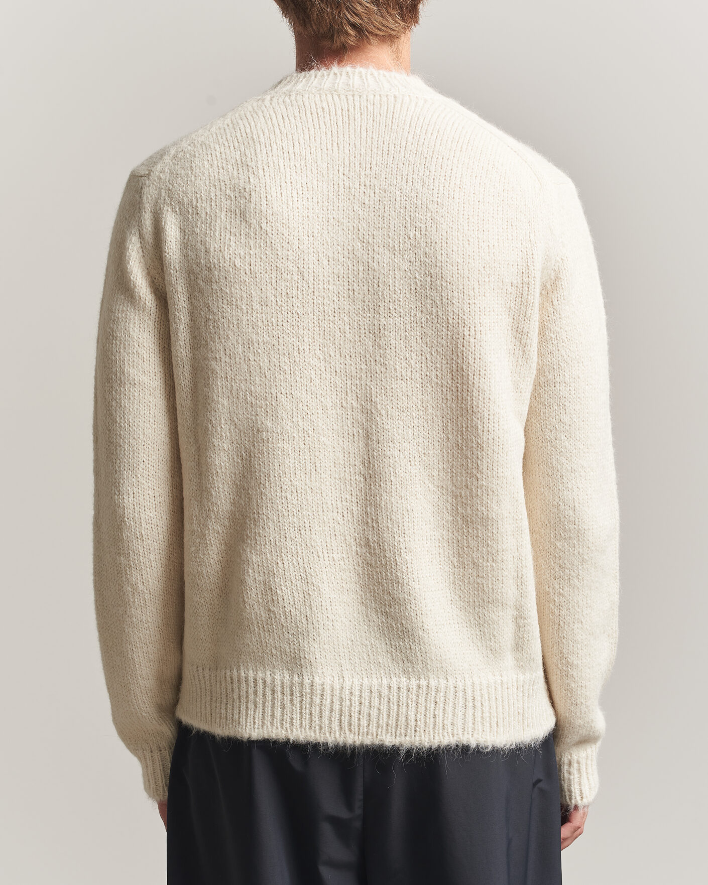 Herr | Tröjor | Jil Sander | Rib Knit Sweater Off White