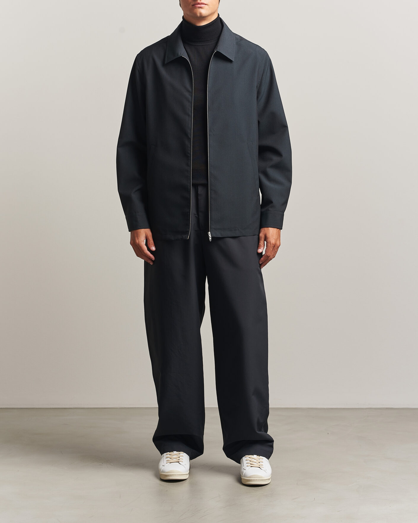 Herr | Skjortor | Jil Sander | Zip Shirt Jacket Charcoal