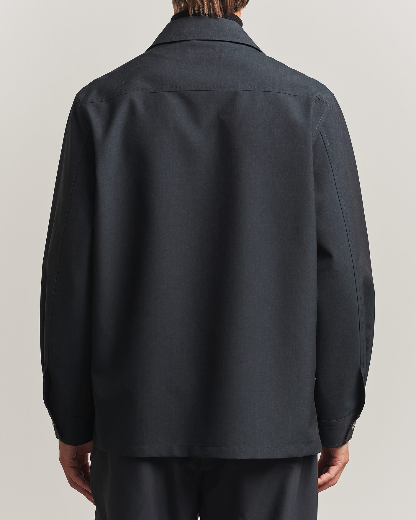 Herr | Skjortor | Jil Sander | Zip Shirt Jacket Charcoal