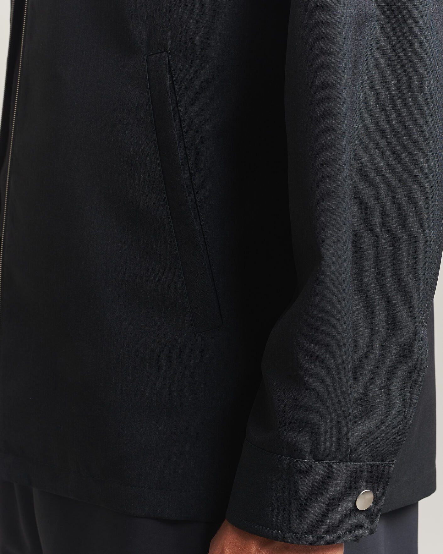 Herr | Skjortor | Jil Sander | Zip Shirt Jacket Charcoal