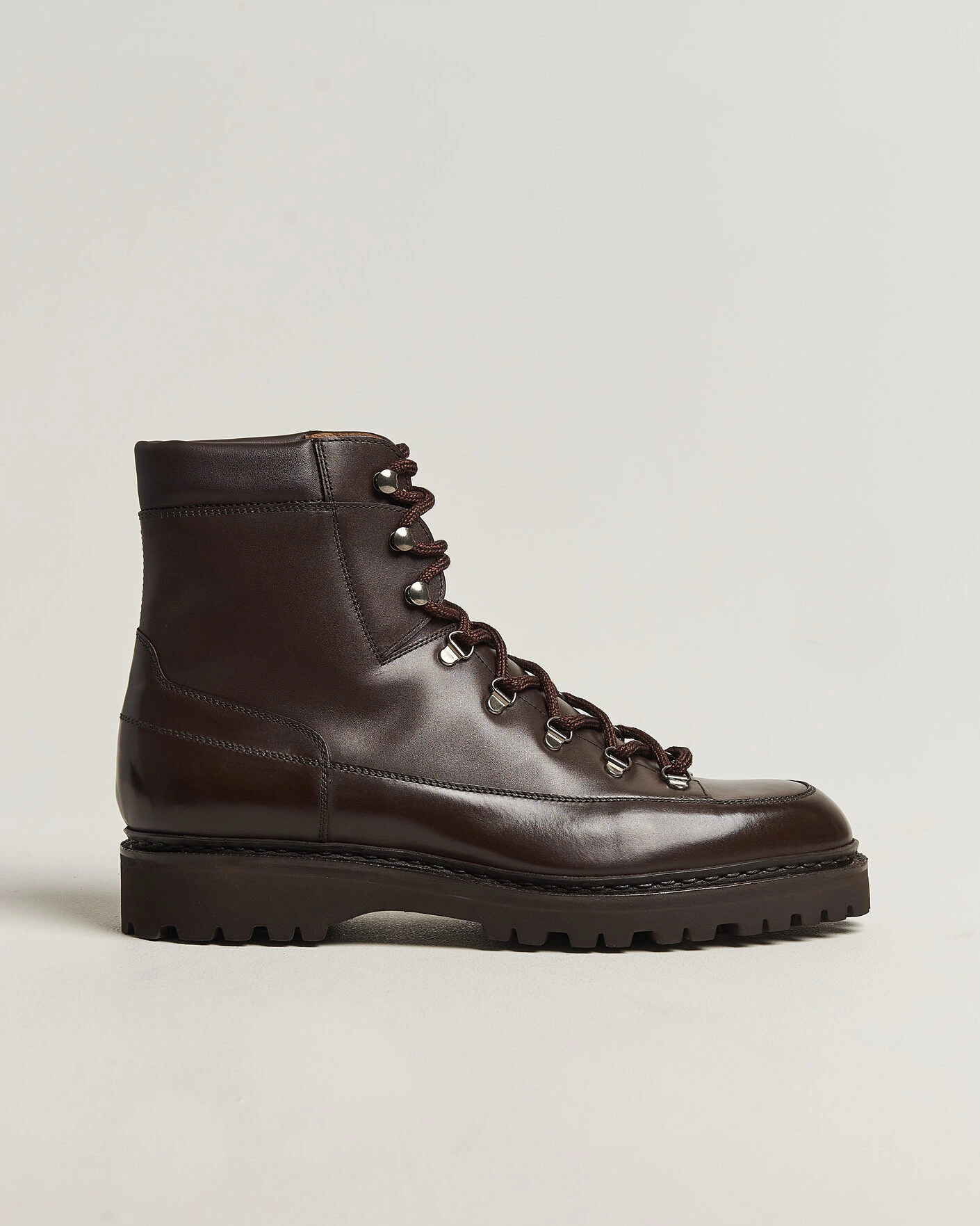 Herr | Kängor | John Lobb | Sommet Lace Up Boots Dark Brown Calf