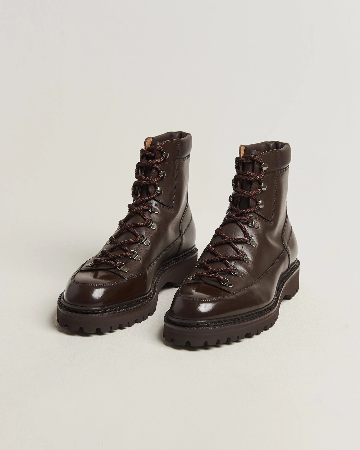 Herr | Kängor | John Lobb | Sommet Lace Up Boots Dark Brown Calf