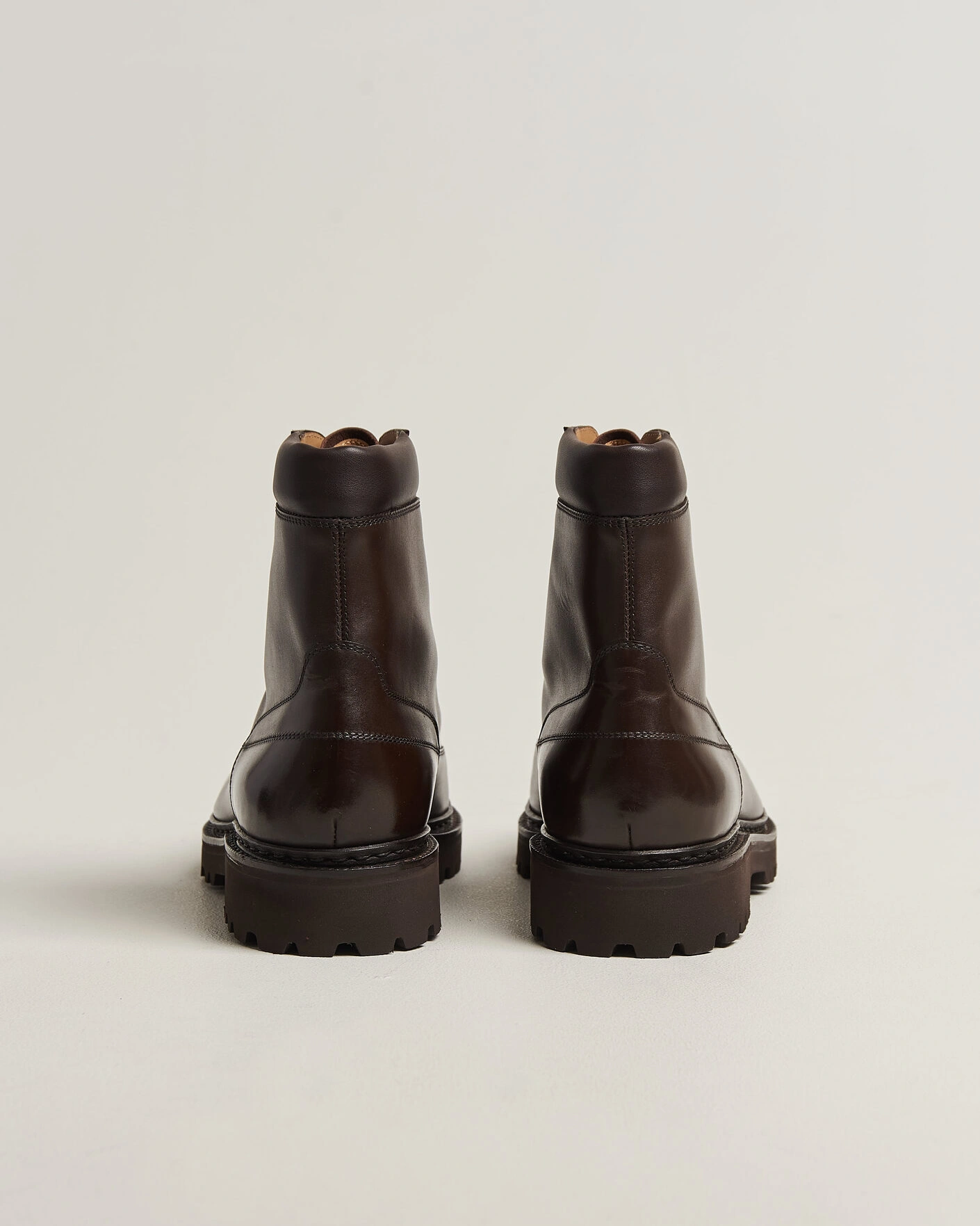 Herr | Kängor | John Lobb | Sommet Lace Up Boots Dark Brown Calf