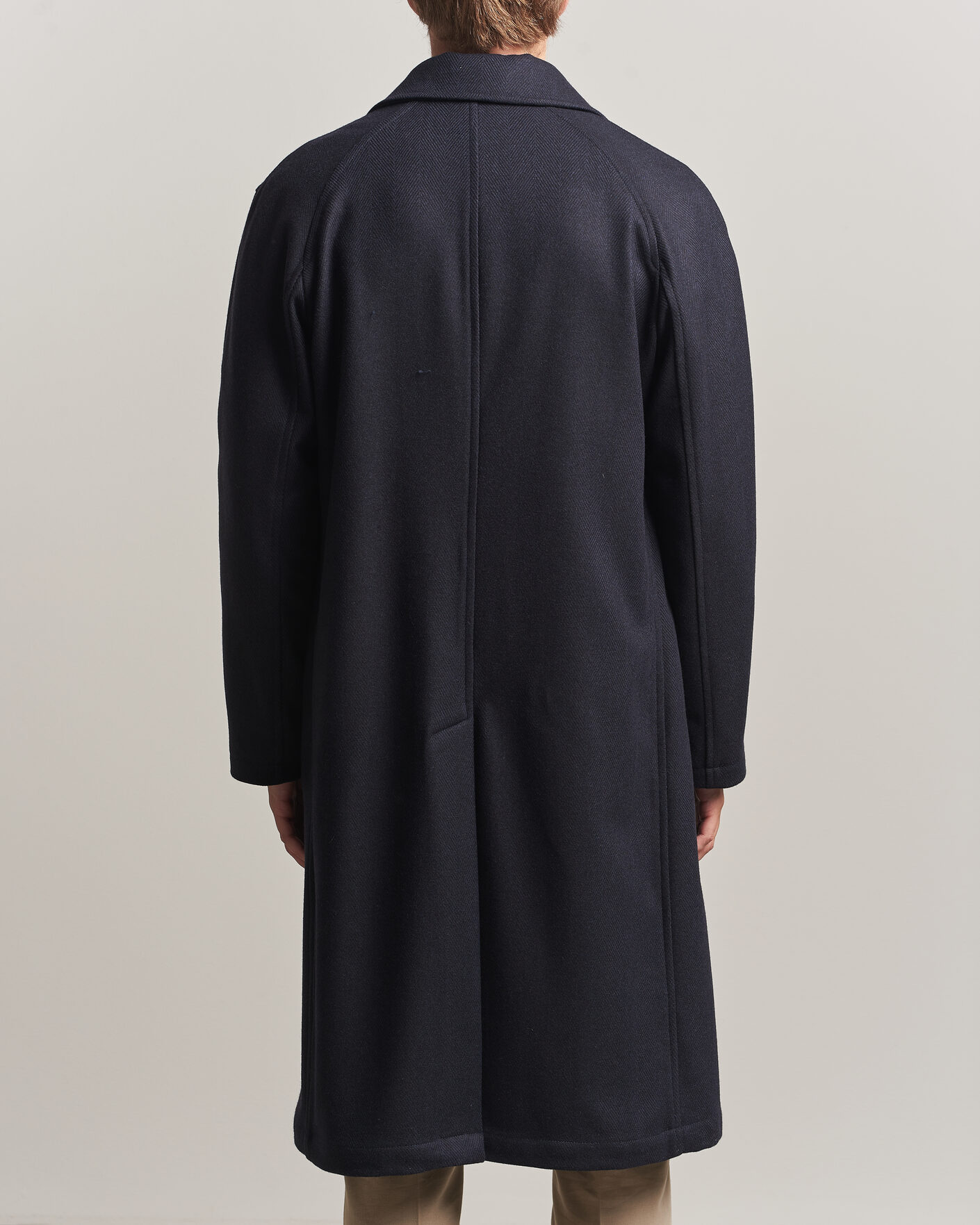 Herr | Jackor | L.B.M. 1911 | Wool/Cashmere Raglan Coat Navy