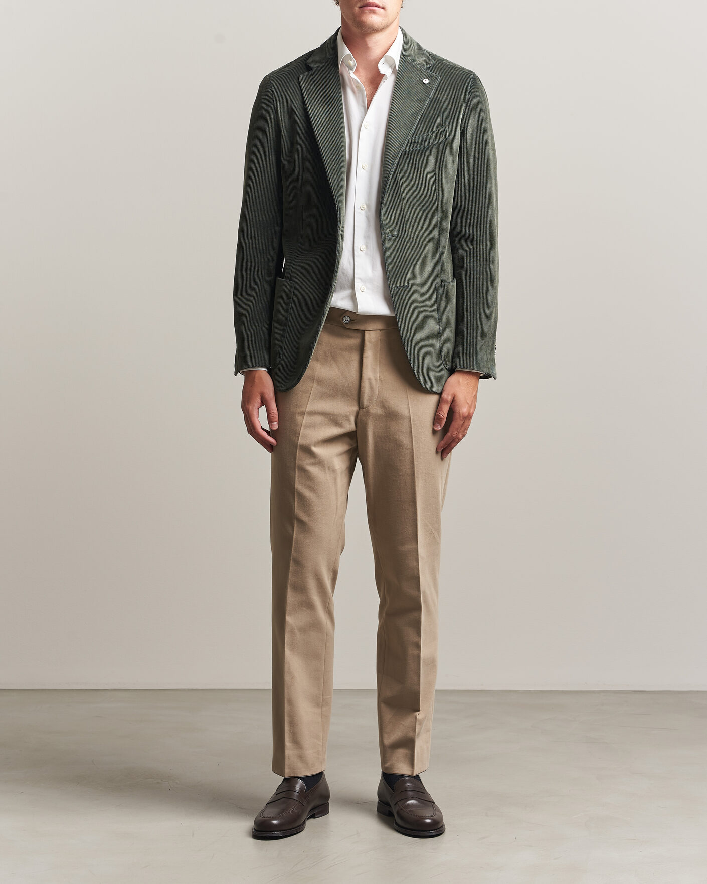 Herr | Kavajer | L.B.M. 1911 | Jack Corduroy Blazer Soft Green