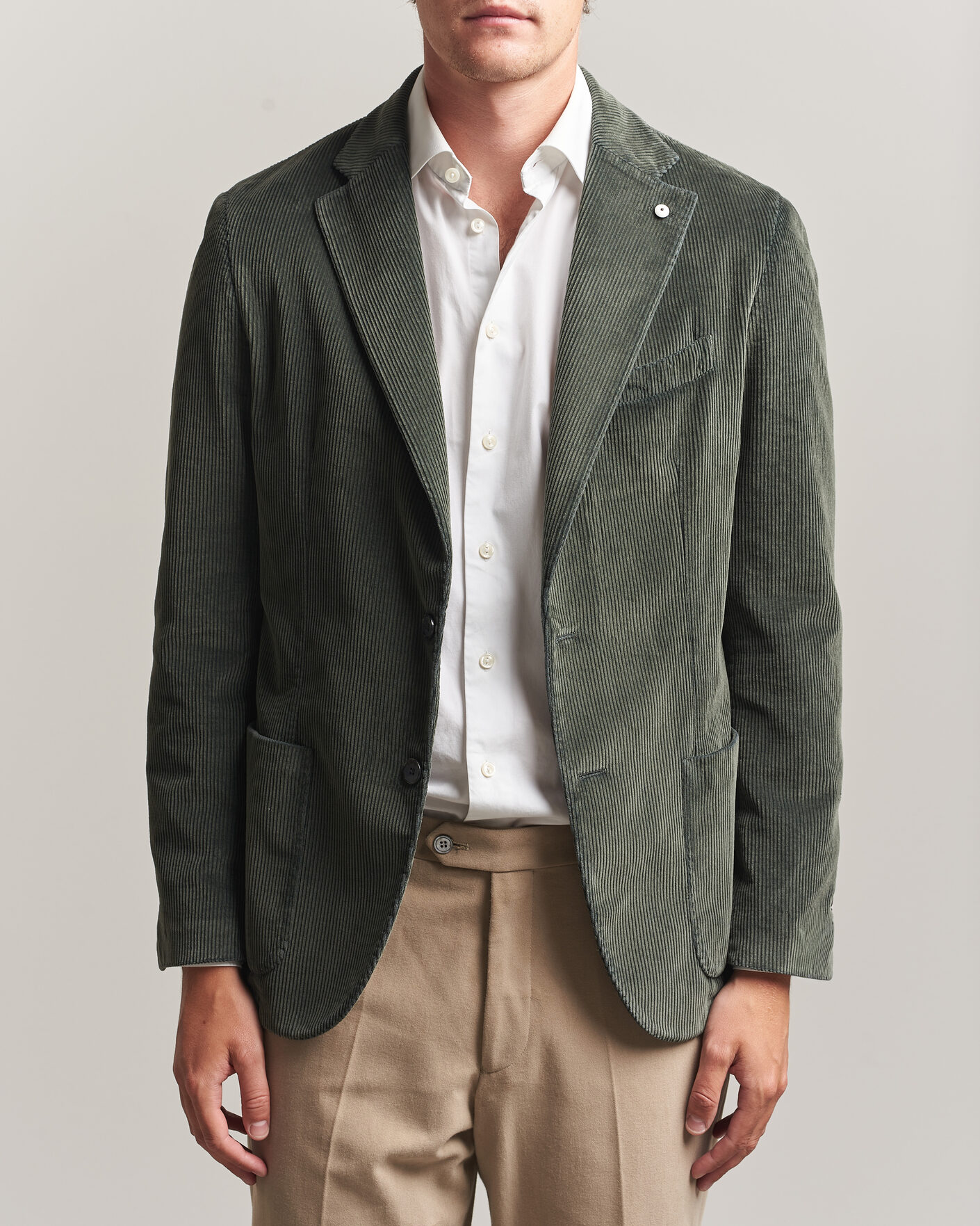 Herr | Kavajer | L.B.M. 1911 | Jack Corduroy Blazer Soft Green