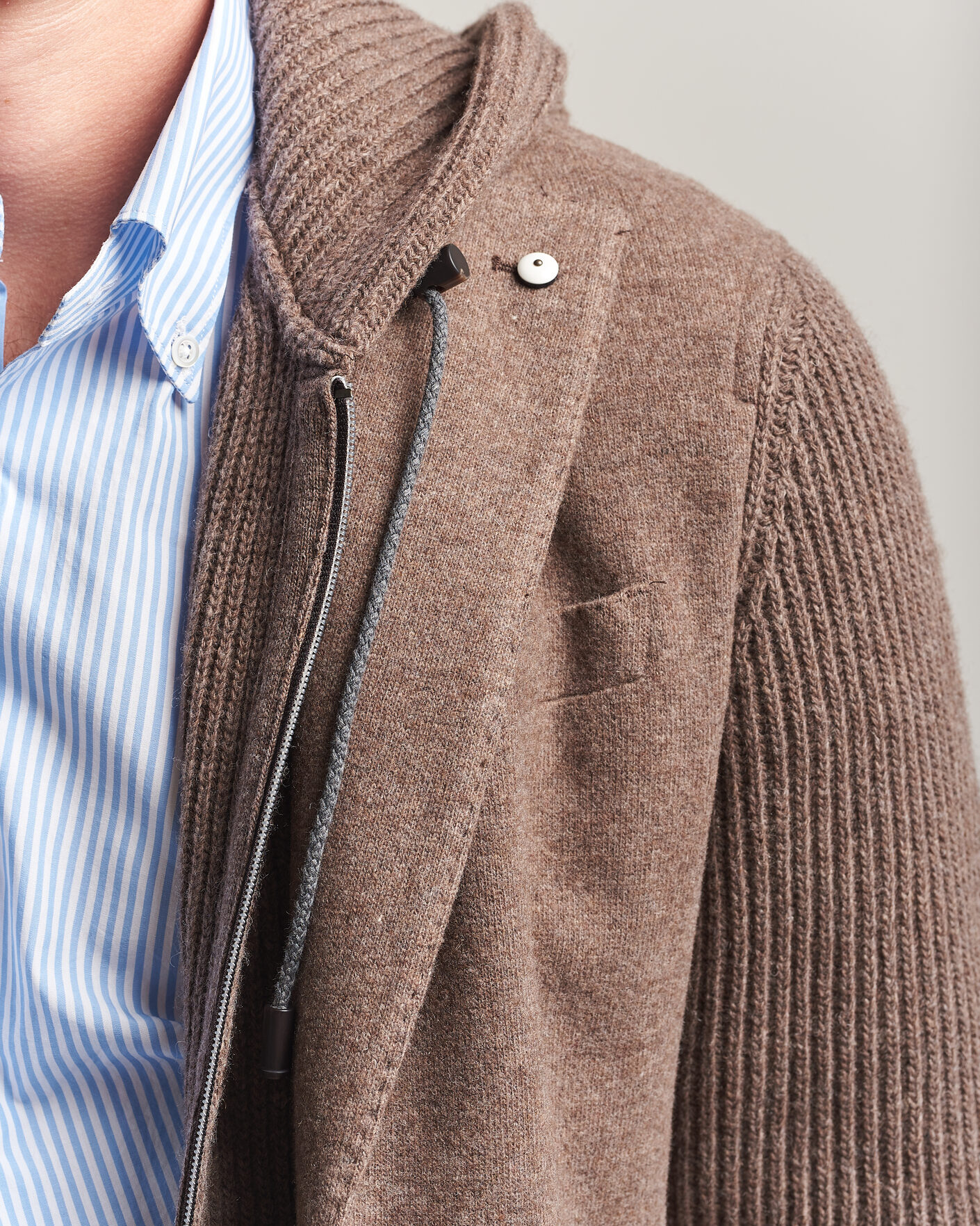 Herr | Kavajer | L.B.M. 1911 | Ivan Hybrid Wool Blazer Brown