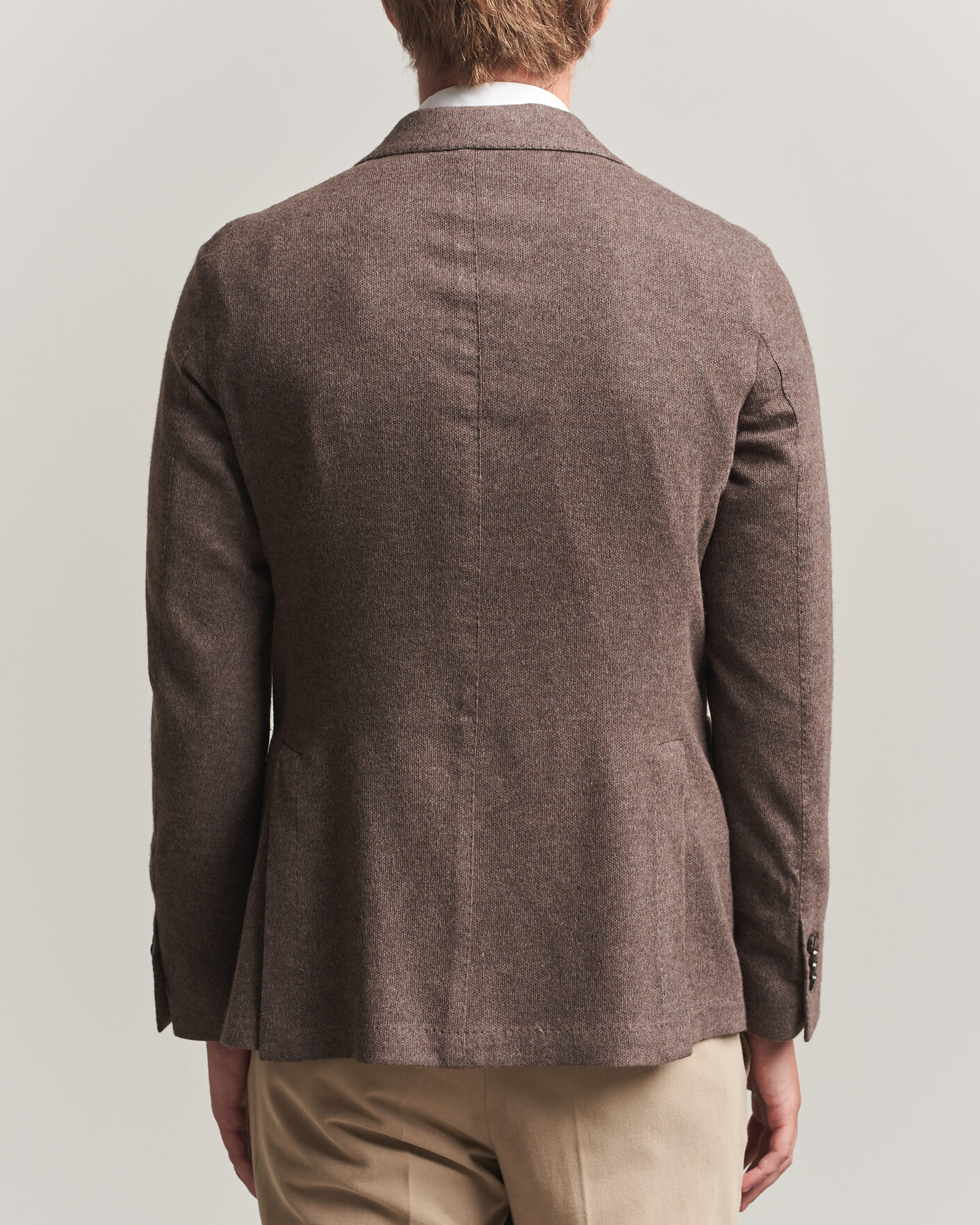 Herr | Kavajer | L.B.M. 1911 | Jack Knitted Cashmere Mix Blazer Brown