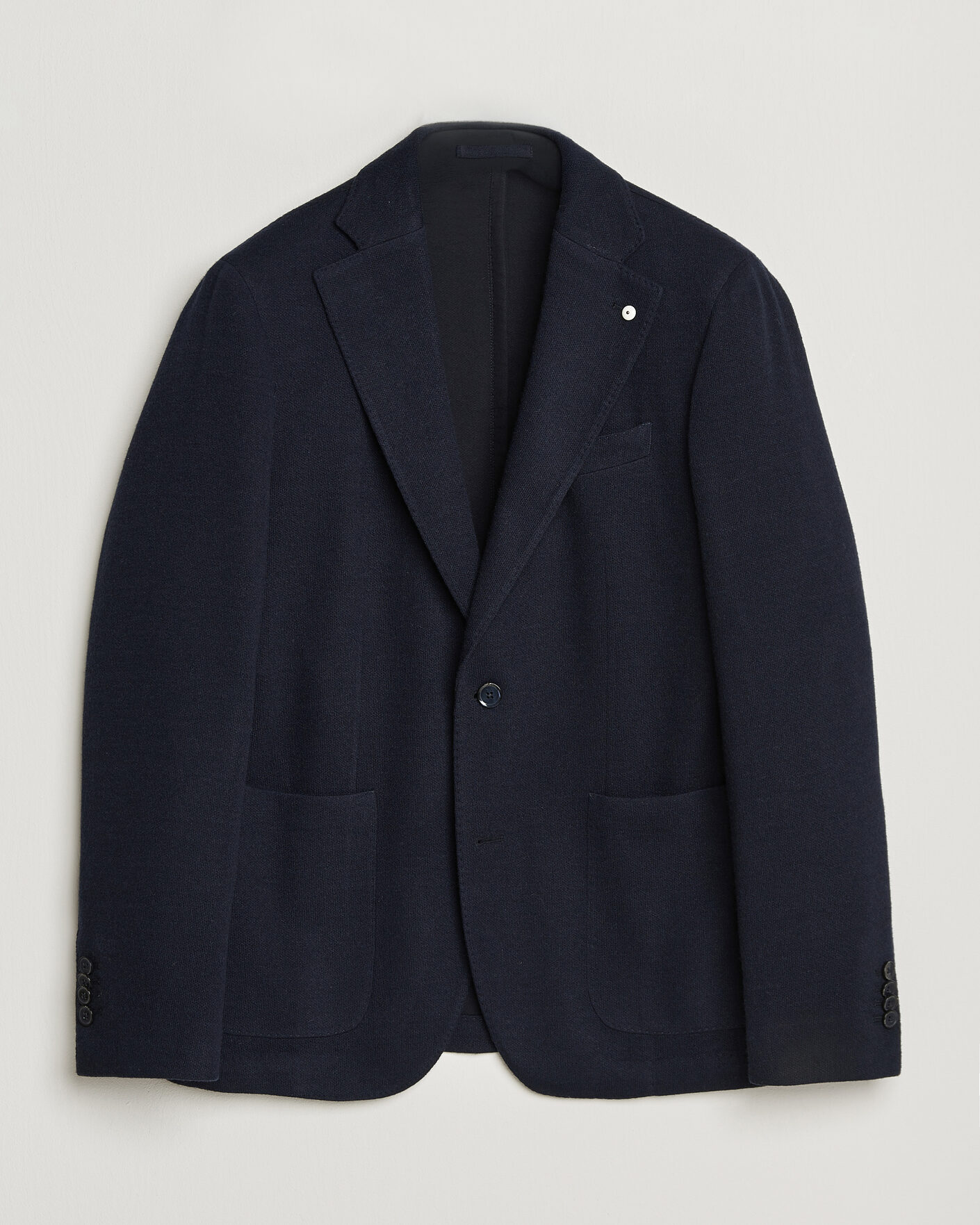 Herr | Kavajer | L.B.M. 1911 | Jack Knitted Cashmere Mix Blazer Navy