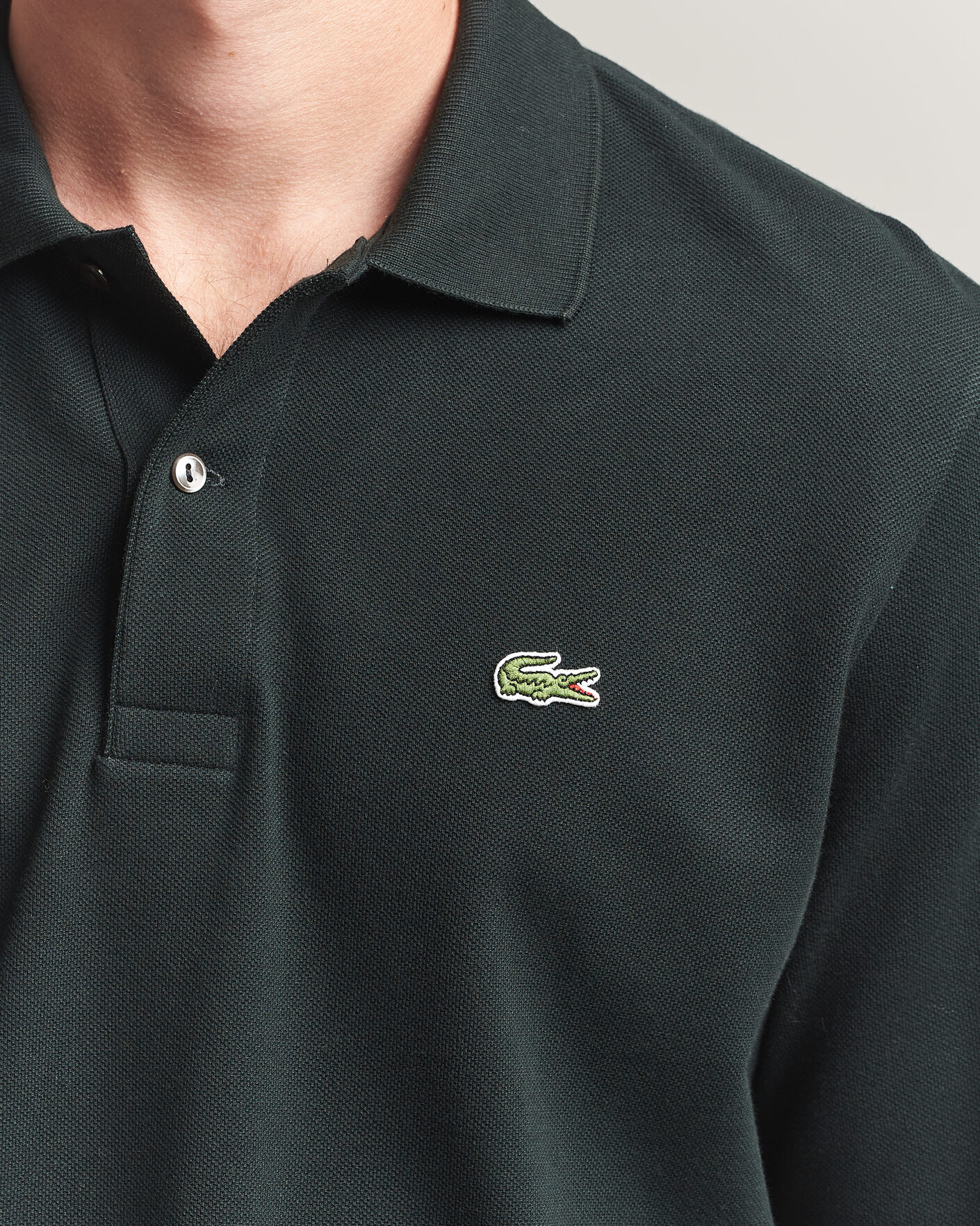 Herr | Pikéer | Lacoste | Original Long Sleeve Polo Piké Dark Varech