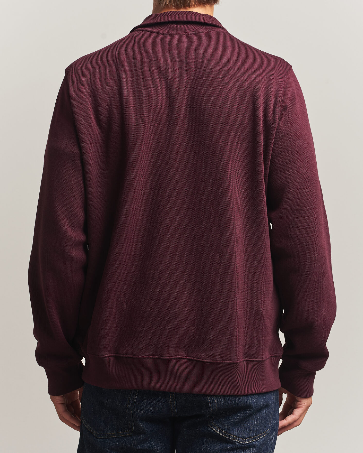 Herr | Tröjor | Lacoste | Rib Interlock Half Zip Oxalis