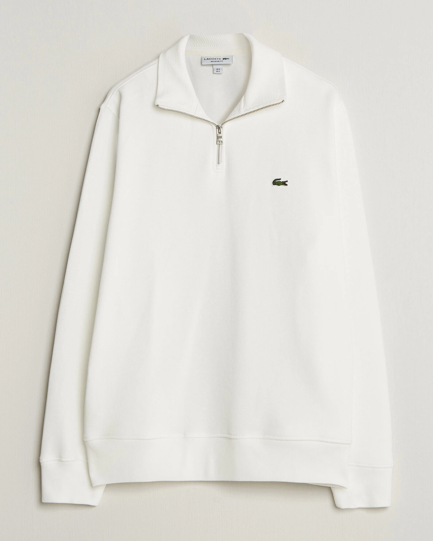 Herr | Tröjor | Lacoste | Rib Interlock Half Zip Flour