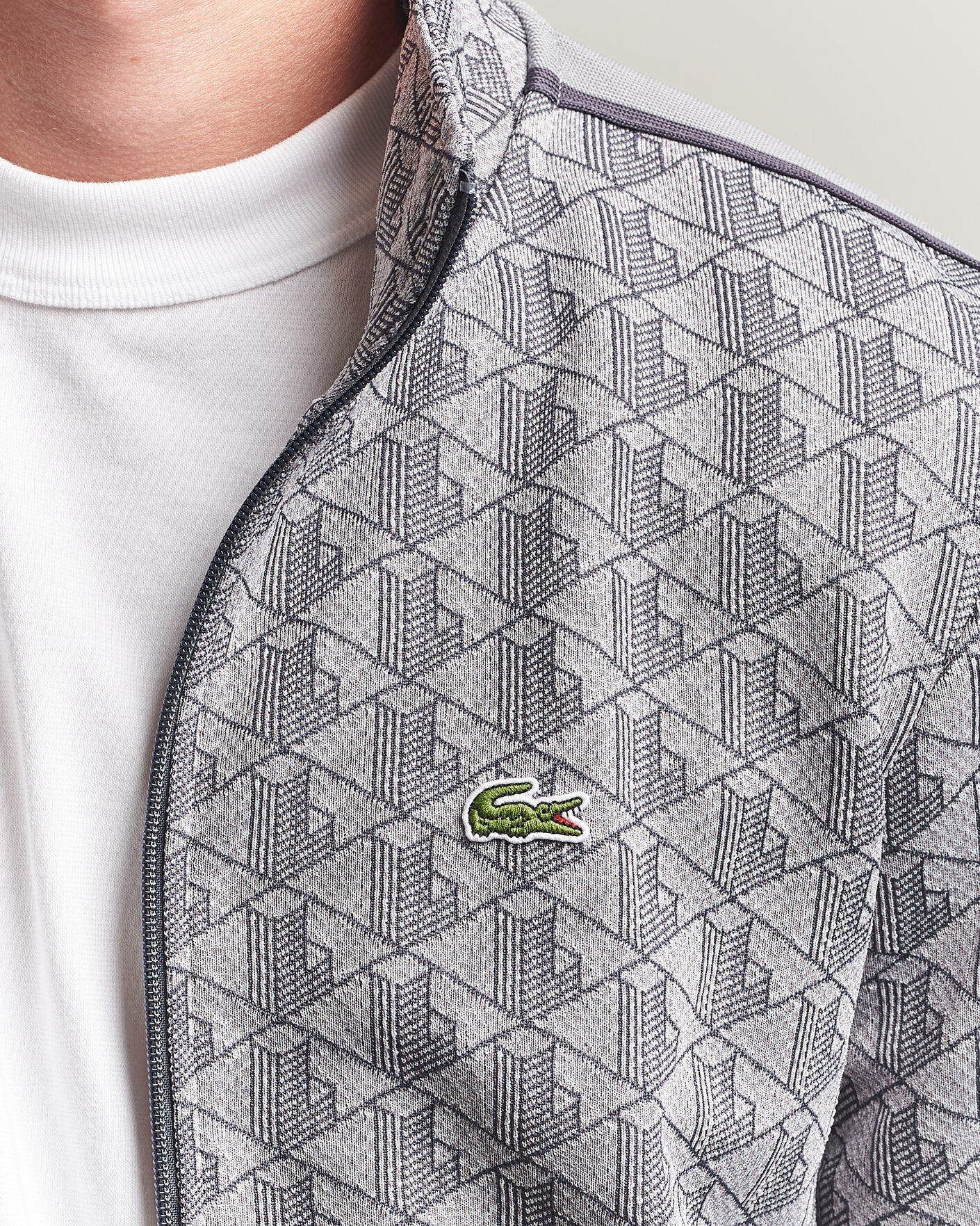 Herr | Tröjor | Lacoste | Monogram Track Jacket Calluna/Graphite