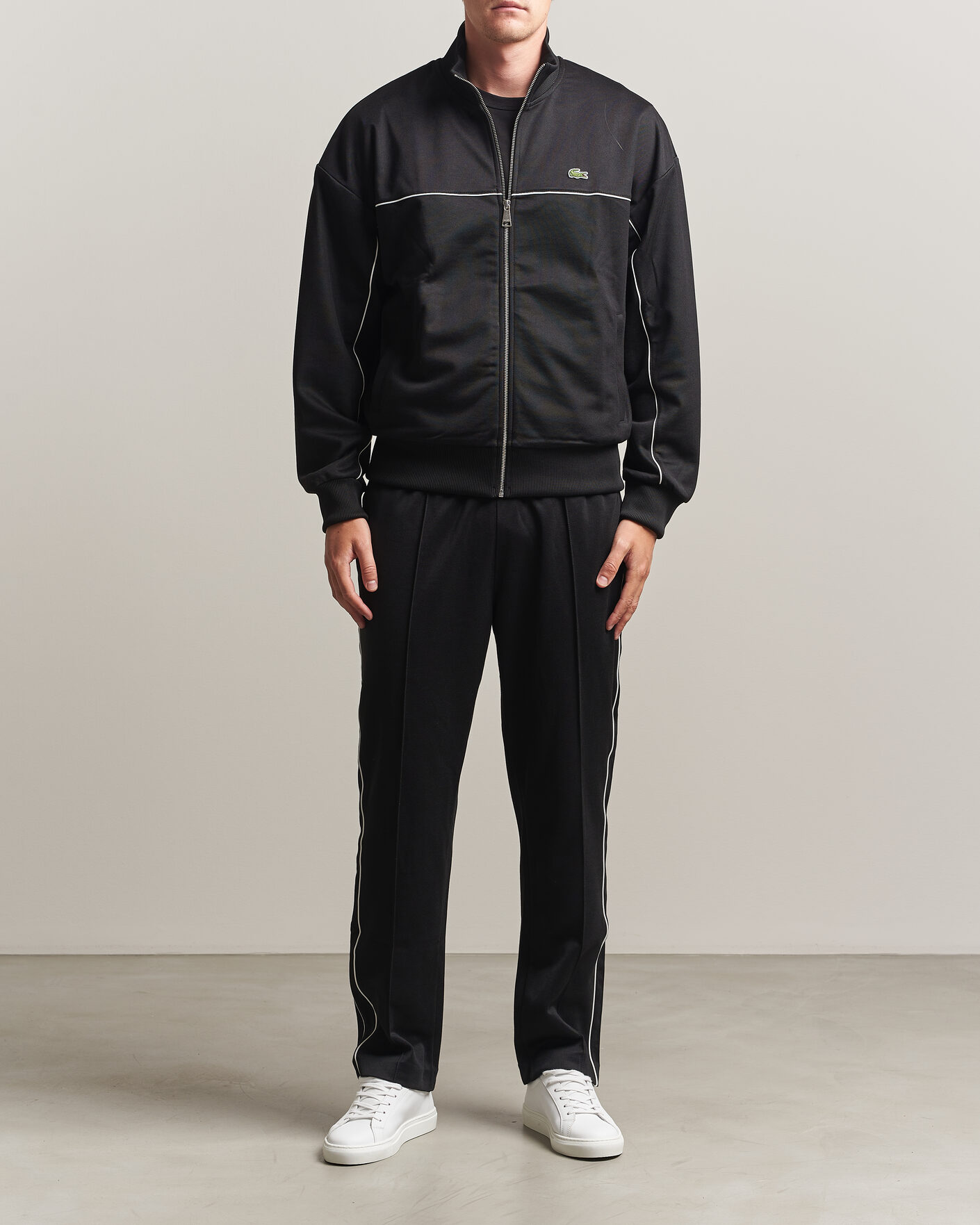 Herr | Tröjor | Lacoste | Piqué Track Jacket Black