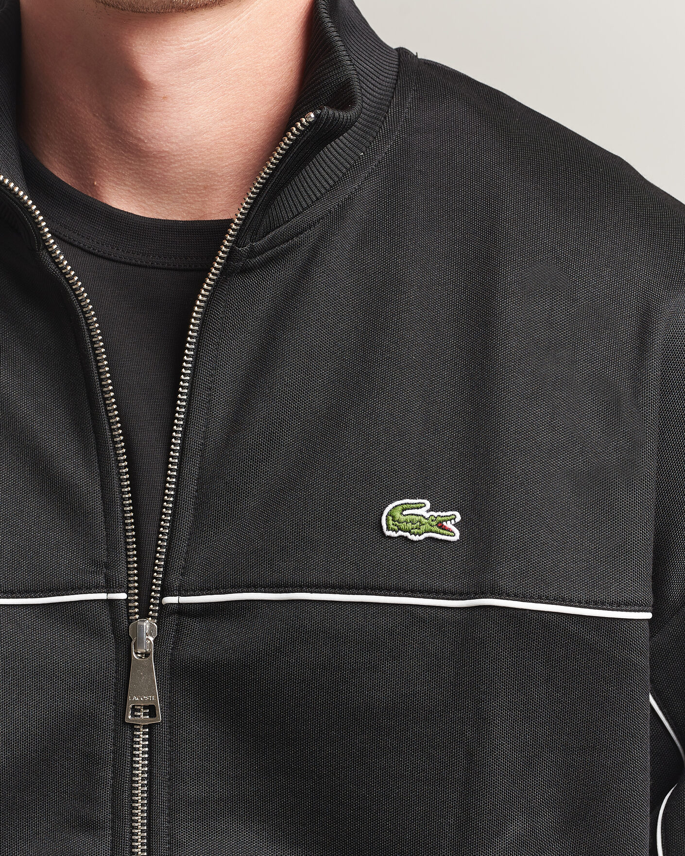 Herr | Tröjor | Lacoste | Piqué Track Jacket Black