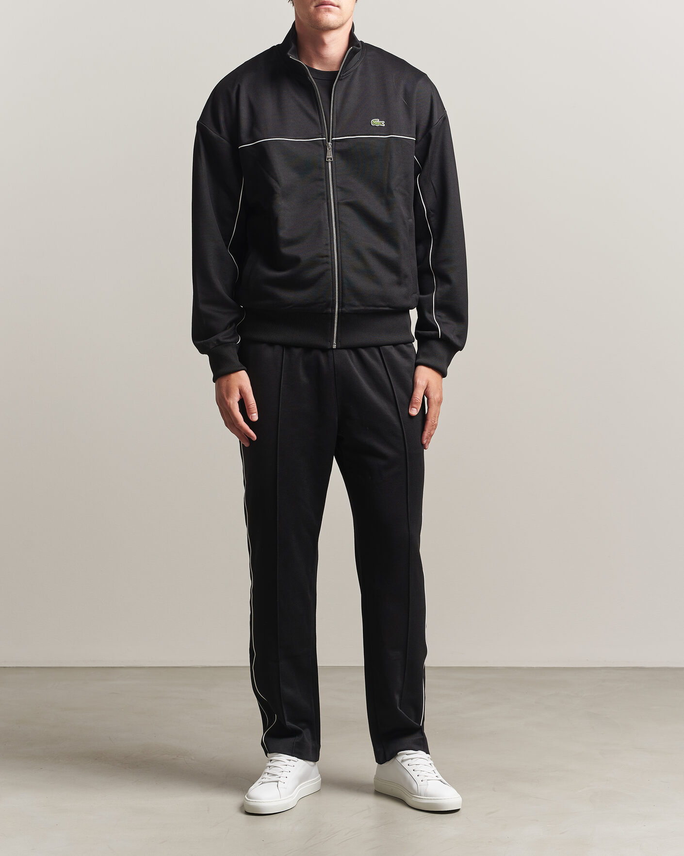 Herr | Byxor | Lacoste | Piqué Track Pants Black