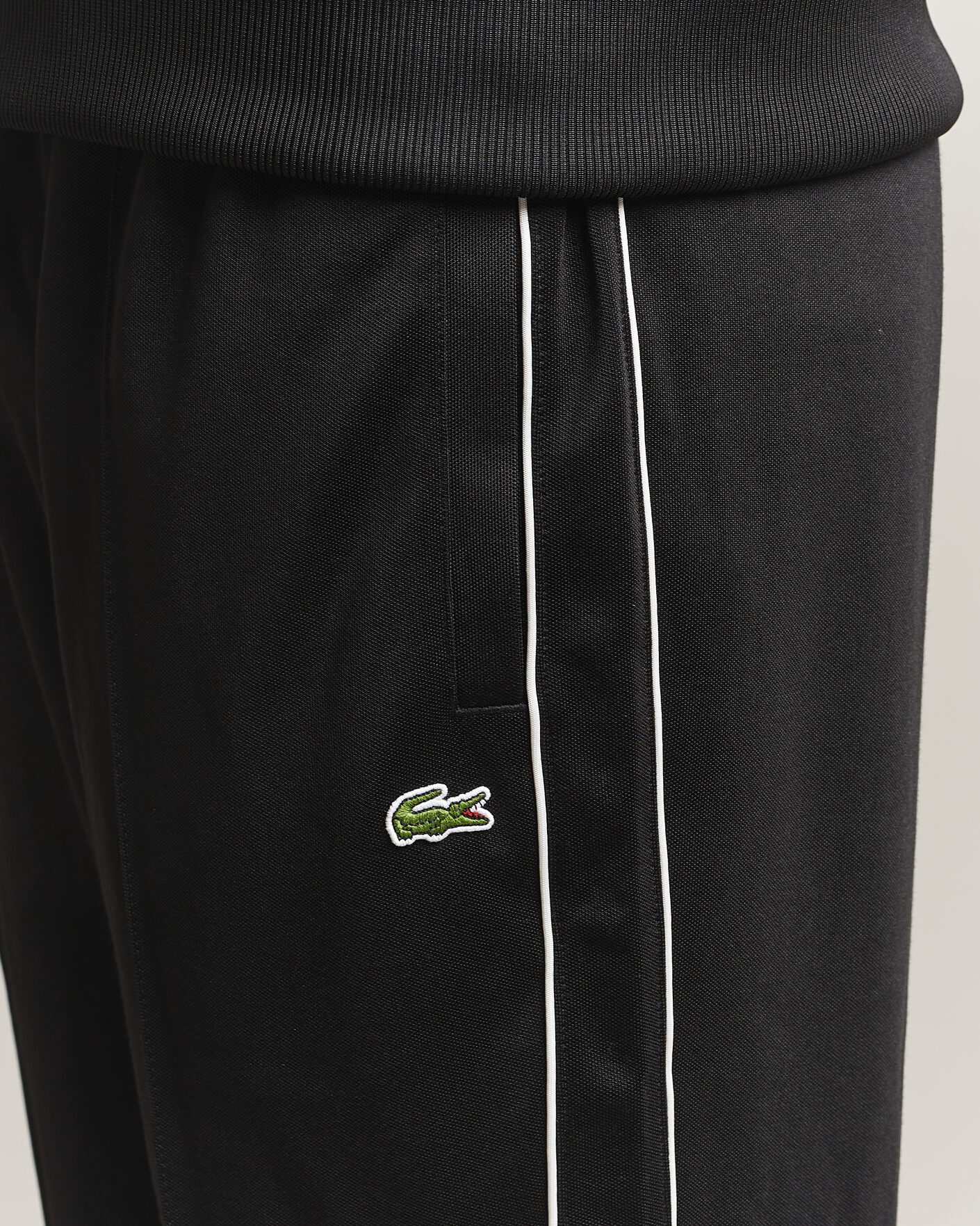 Herr | Byxor | Lacoste | Piqué Track Pants Black