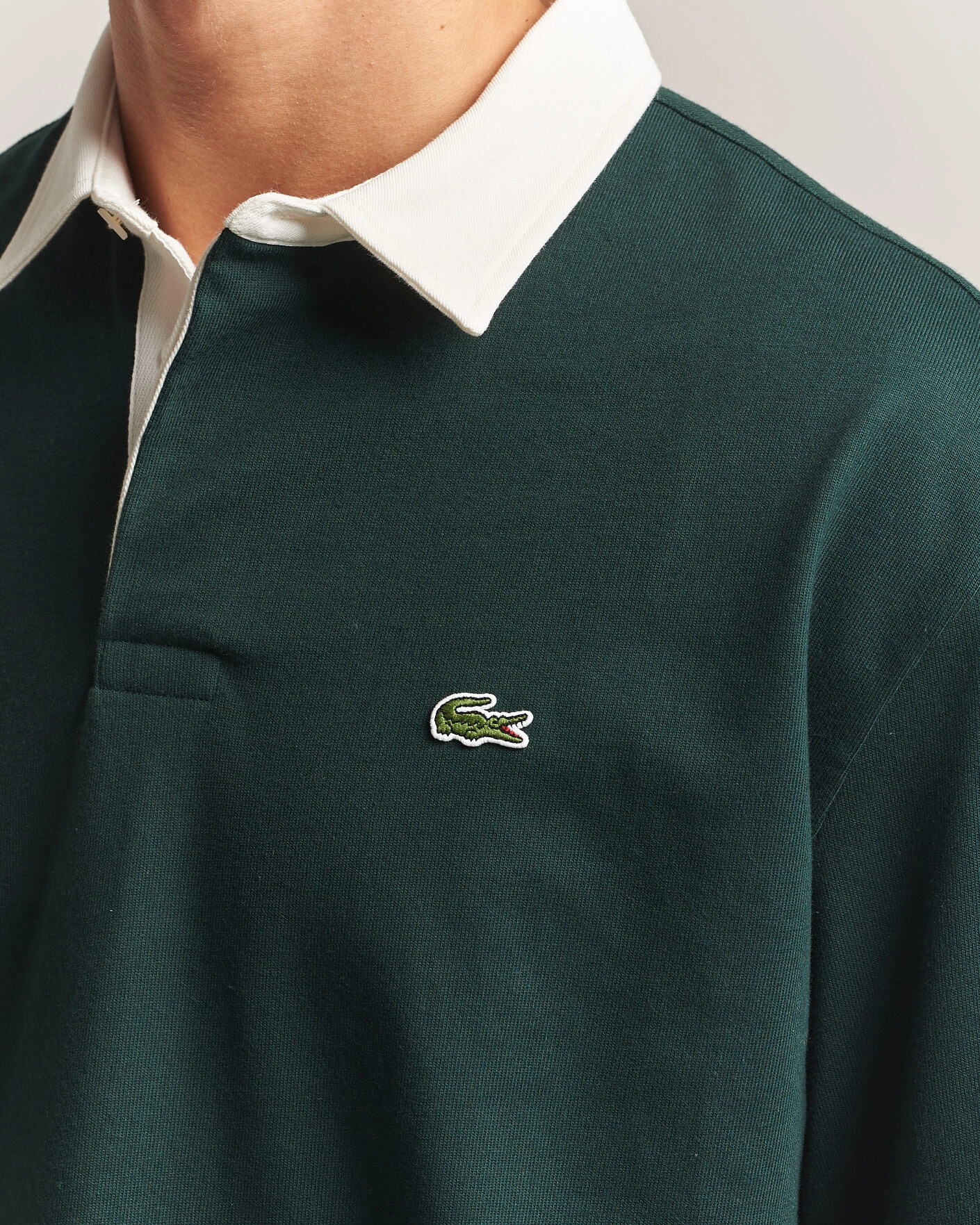 Herr | Tröjor | Lacoste | Heavy Cotton Rugger Sinople