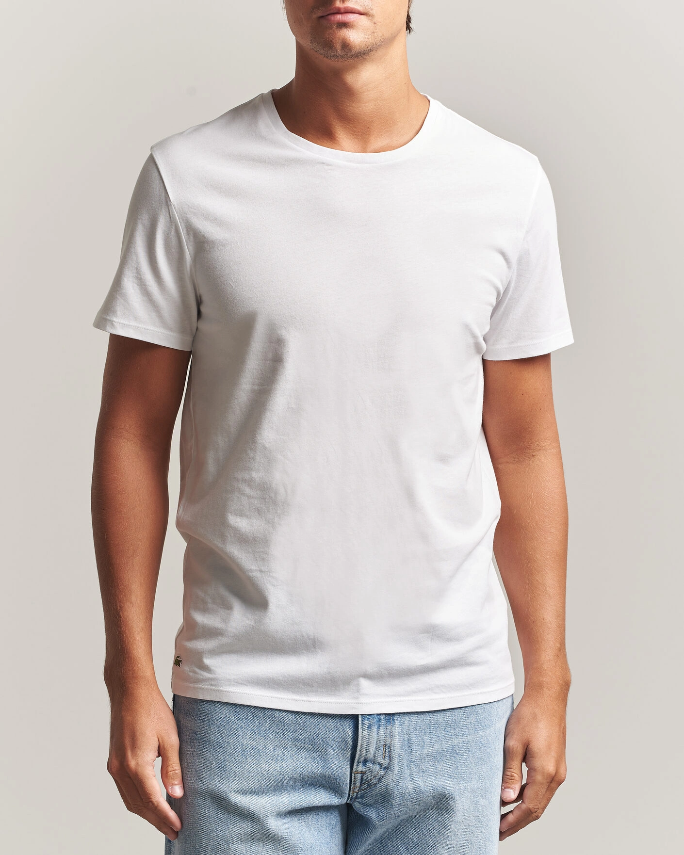 Herr | T-Shirts | Lacoste | 3-Pack Crew Neck T-Shirt White