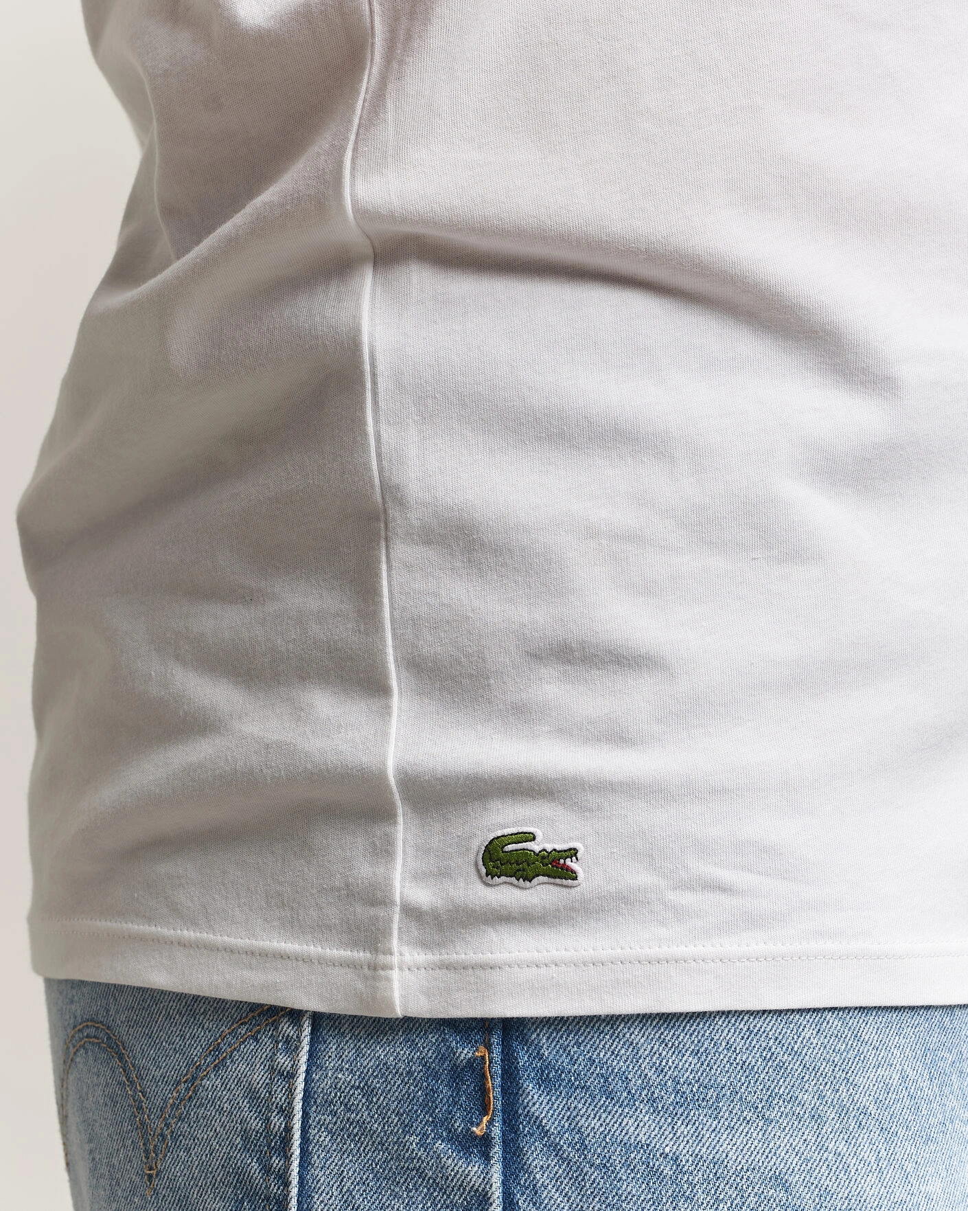 Herr | T-Shirts | Lacoste | 3-Pack Crew Neck T-Shirt White