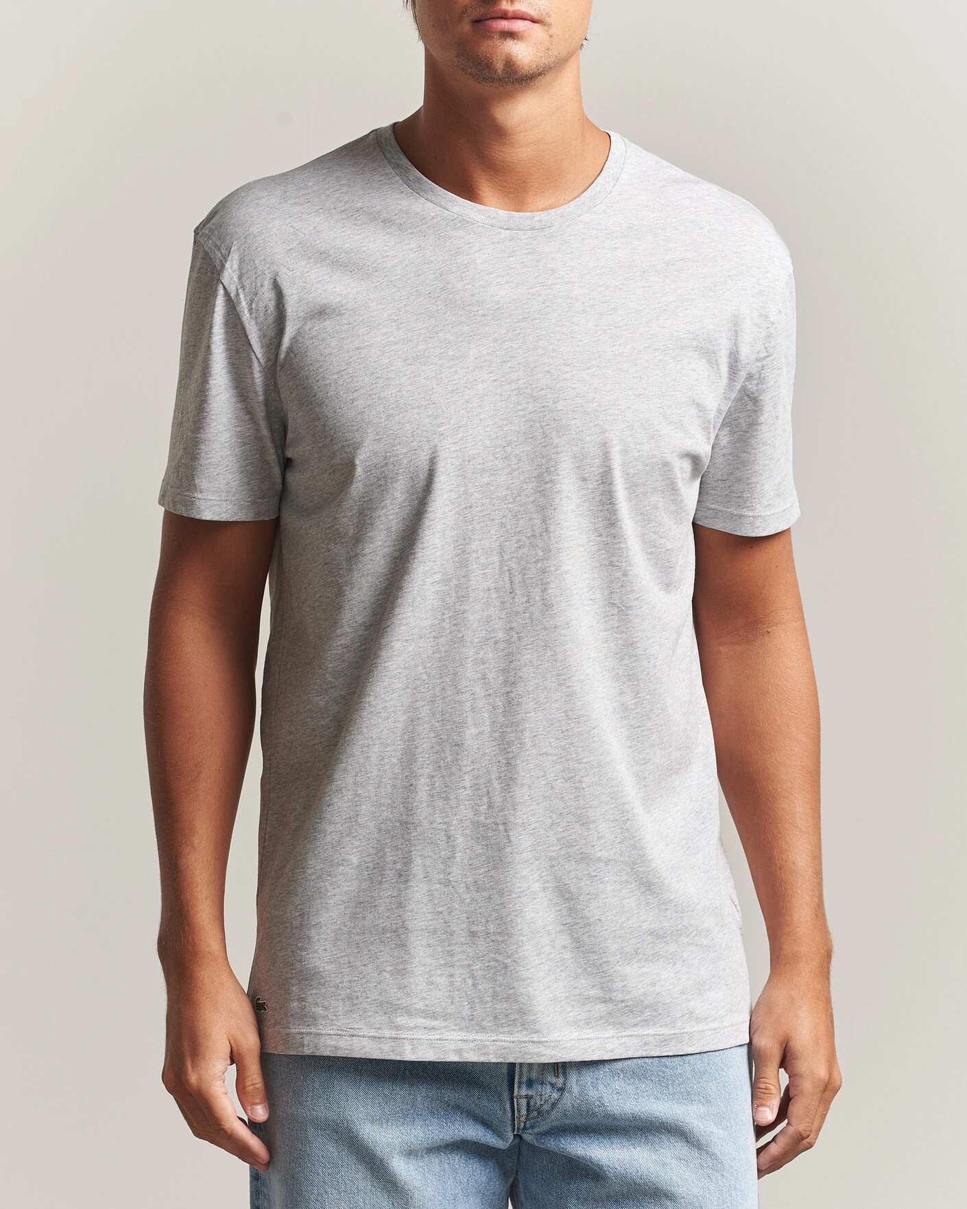 Herr | T-Shirts | Lacoste | 3-Pack Crew Neck T-Shirt White/Grey/Black