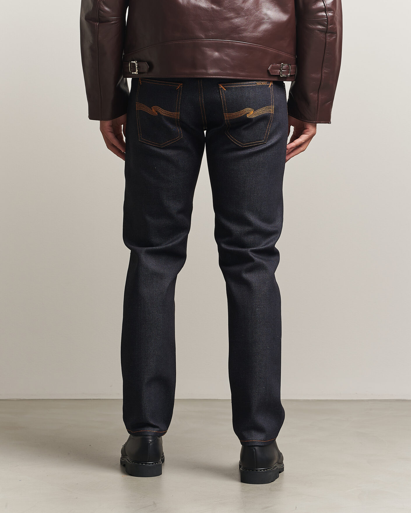 Herr | Jeans | Nudie Jeans | Solid Ollie Jeans Dry Japan Selvage