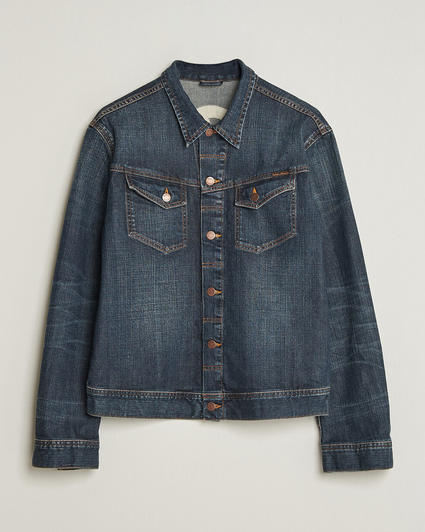 Herr | Jackor | Nudie Jeans | Conny Denim Jacket Big Wave Blue