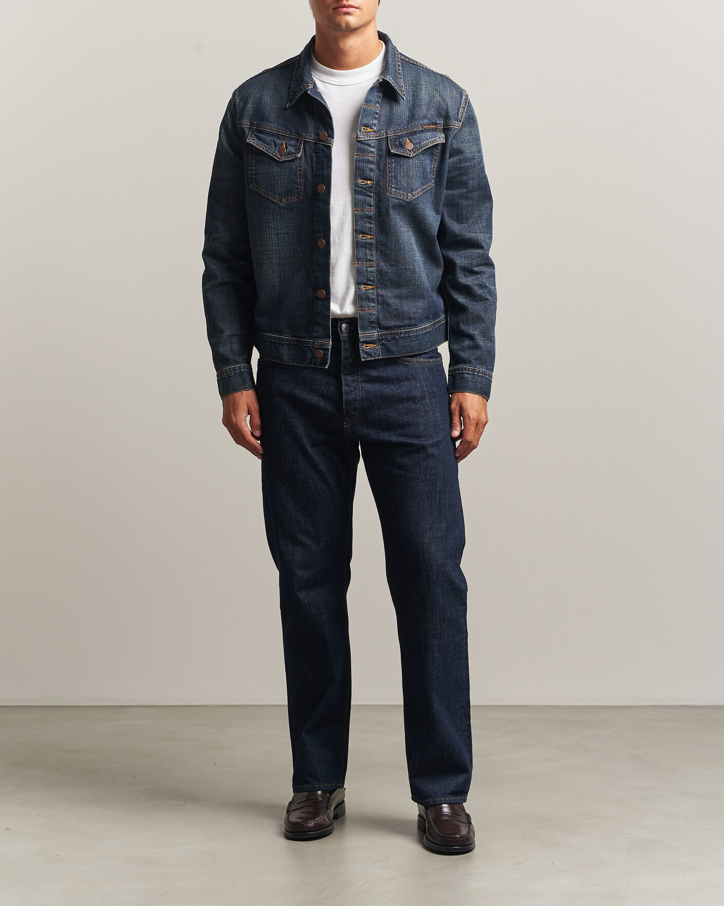 Herr | Jackor | Nudie Jeans | Conny Denim Jacket Big Wave Blue
