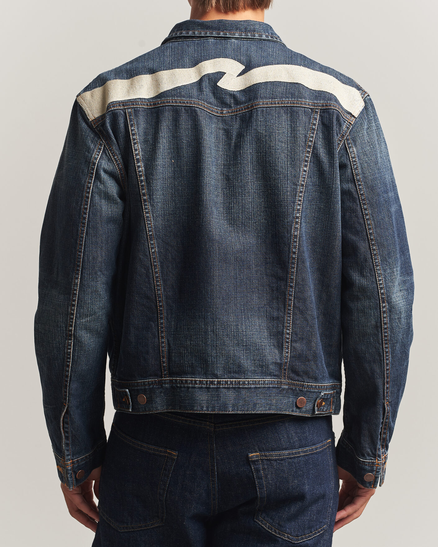 Herr | Jackor | Nudie Jeans | Conny Denim Jacket Big Wave Blue