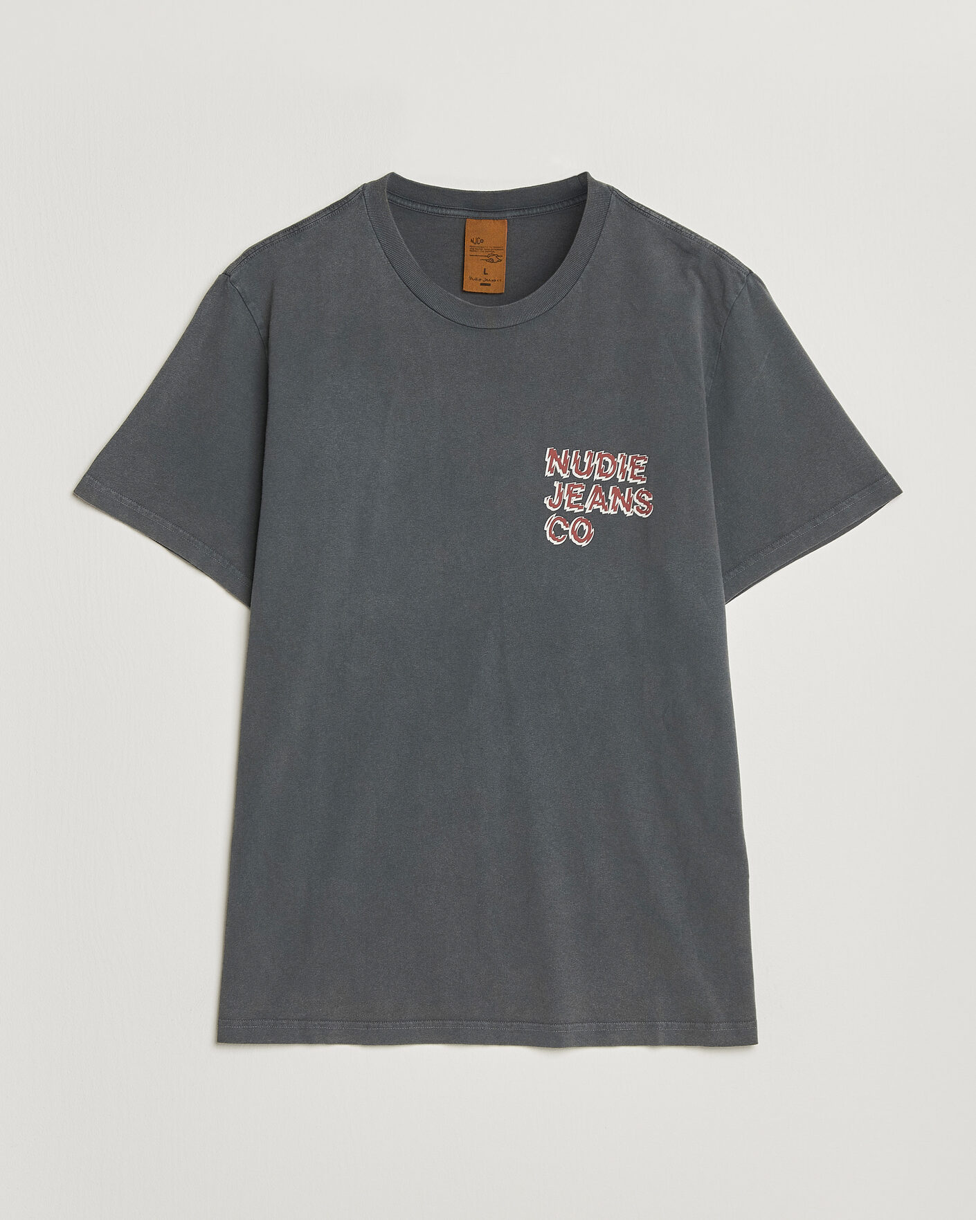 Herr | T-Shirts | Nudie Jeans | Roy Life Tracks T-Shirt Antracite