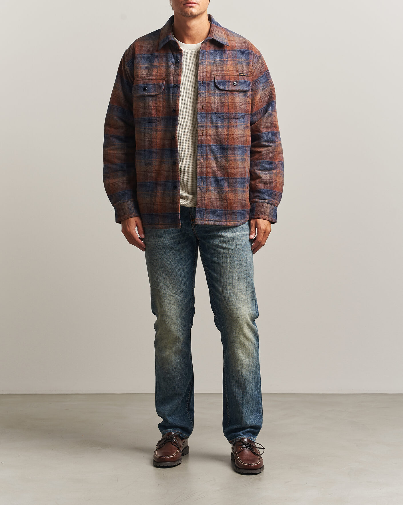 Herr | Skjortor | Nudie Jeans | Glenn Padded Checked Overshirt Multi