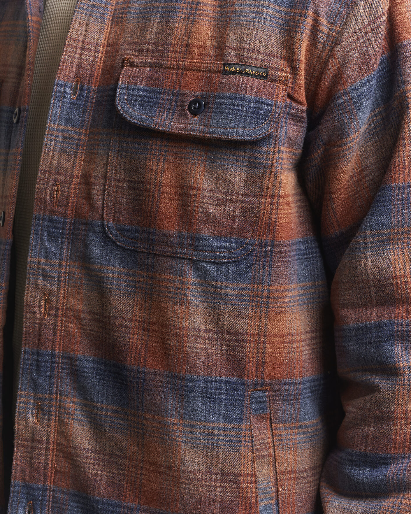 Herr | Skjortor | Nudie Jeans | Glenn Padded Checked Overshirt Multi