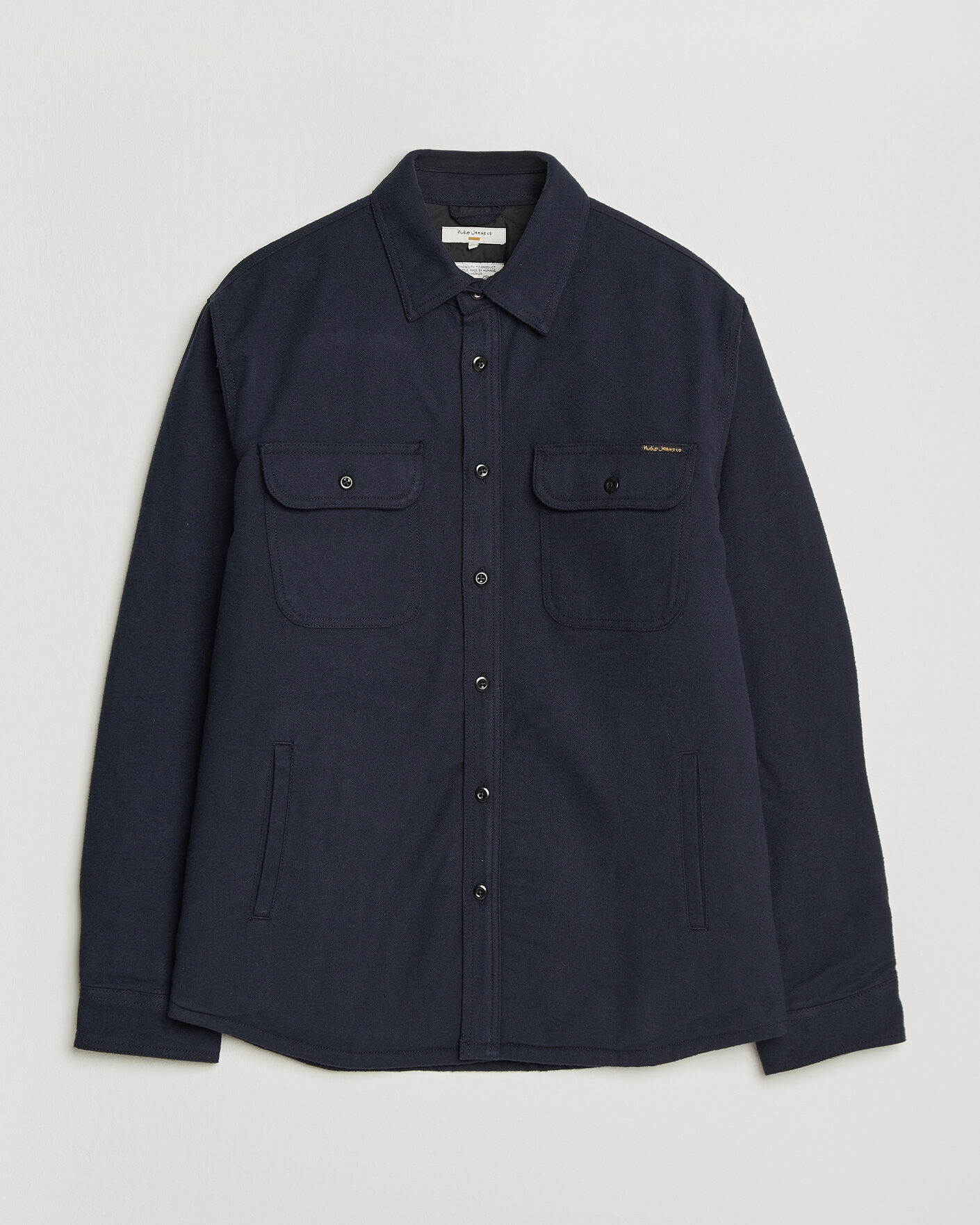Herr | Skjortor | Nudie Jeans | Glenn Padded Overshirt Blueberry