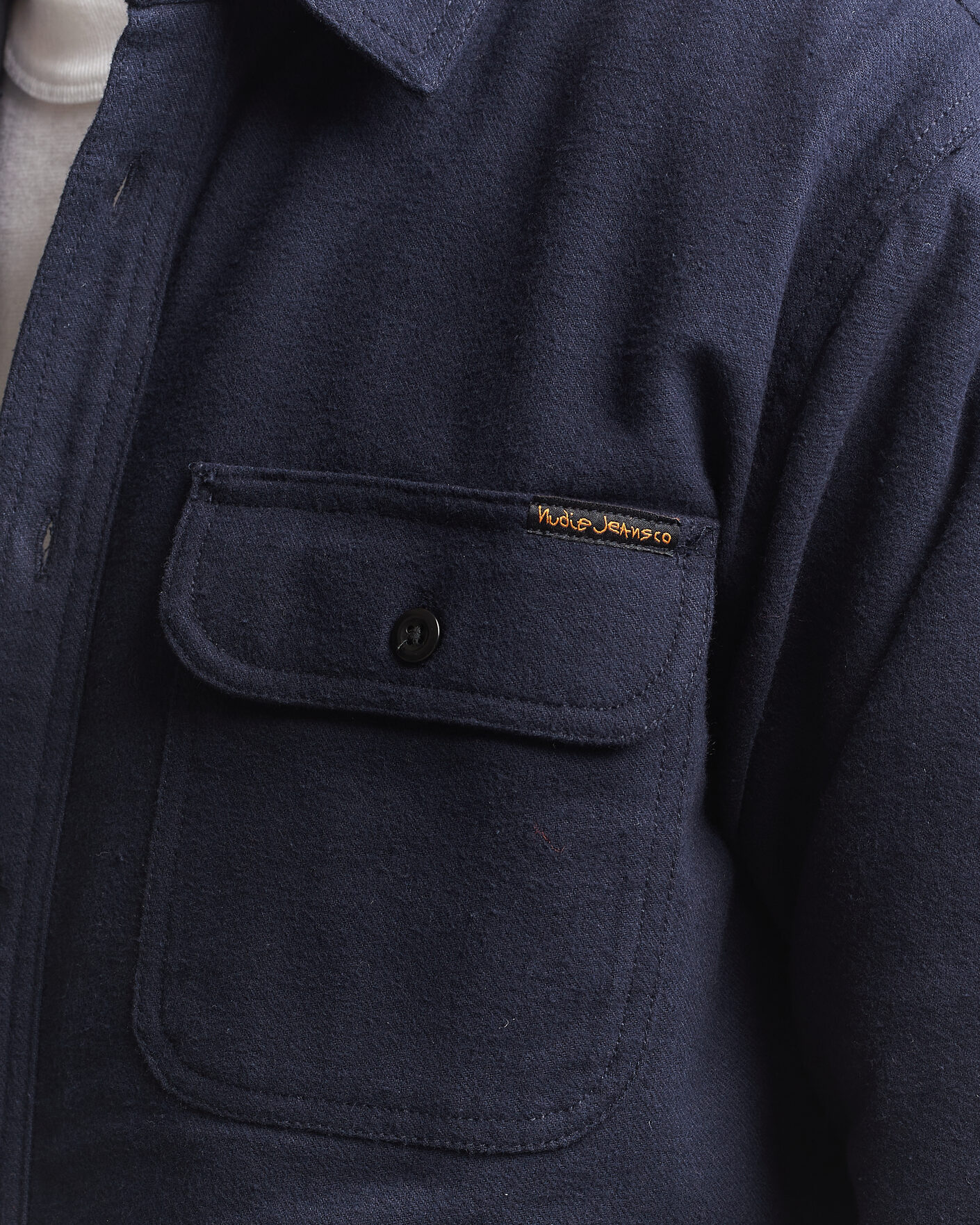 Herr | Skjortor | Nudie Jeans | Glenn Padded Overshirt Blueberry