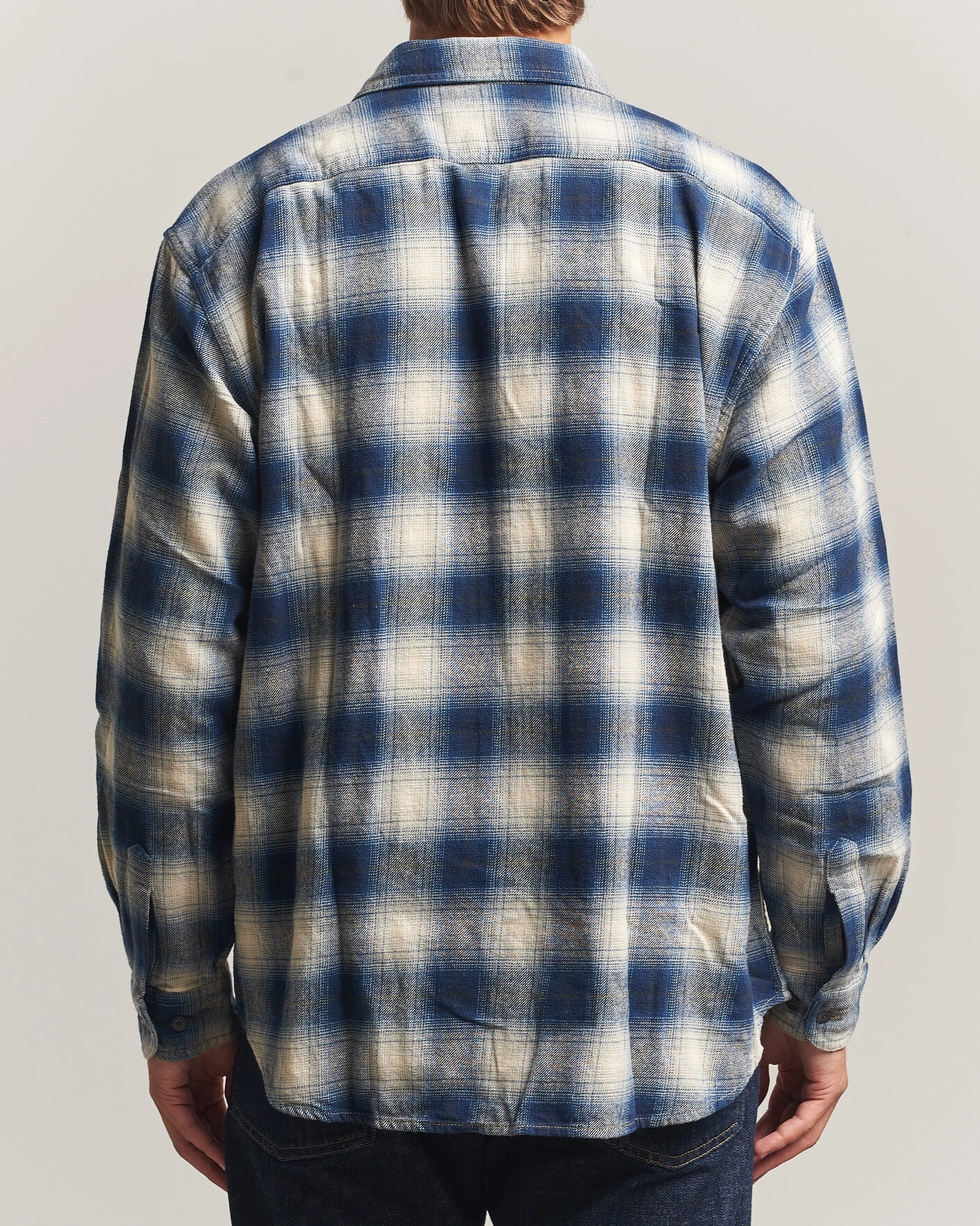 Herr | Skjortor | Nudie Jeans | Julian Worker Checked Shirt Blue