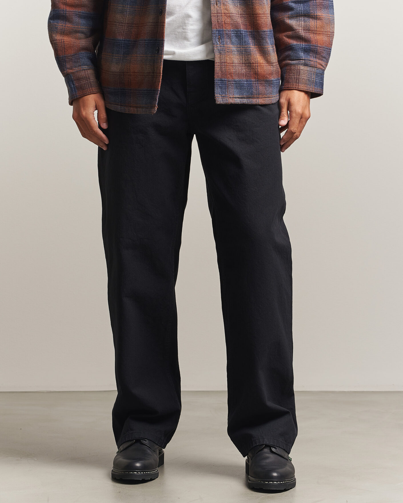 Herr | Byxor | Nudie Jeans | Tuff Tony Duck Canvas Pants Black