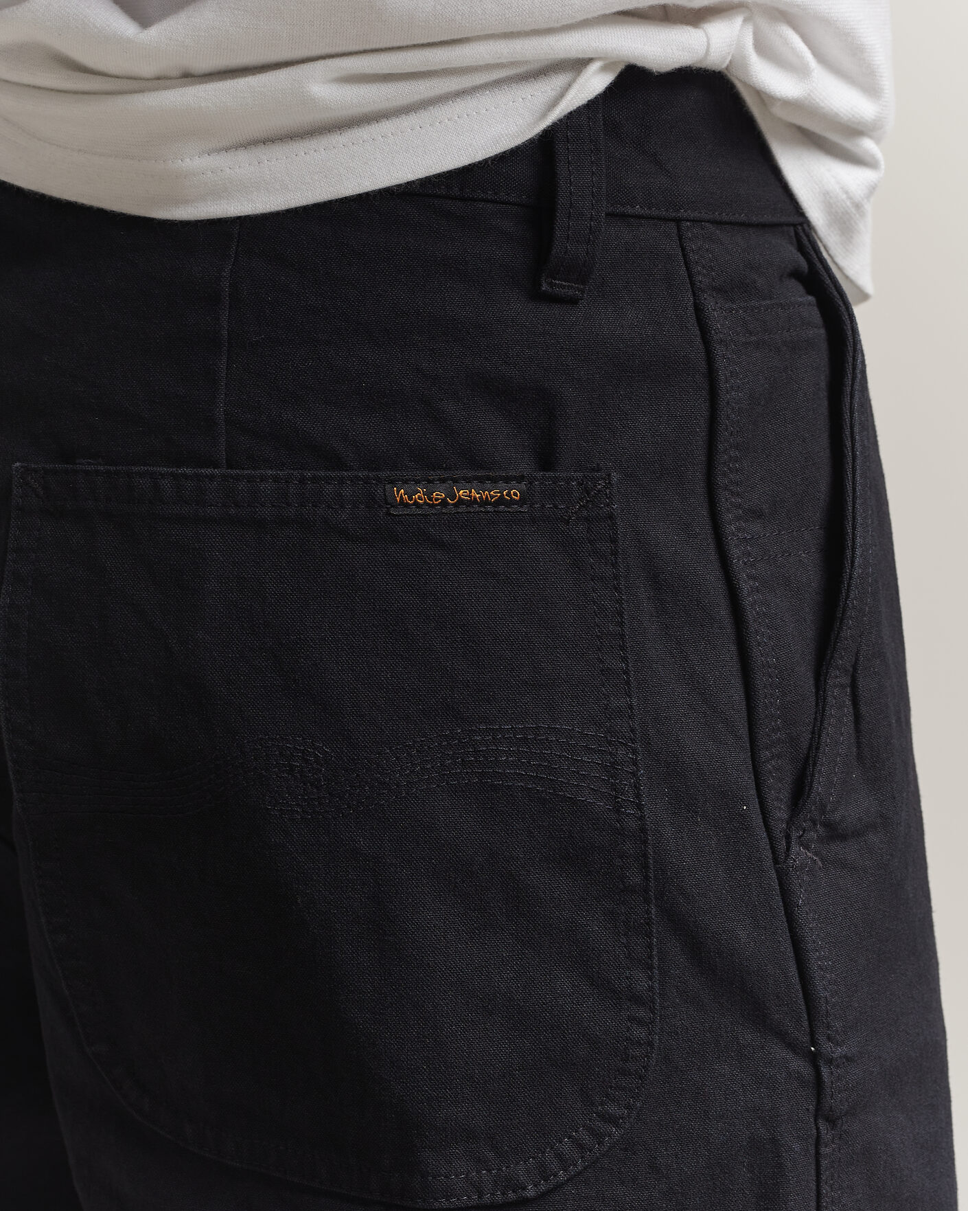 Herr | Byxor | Nudie Jeans | Tuff Tony Duck Canvas Pants Black