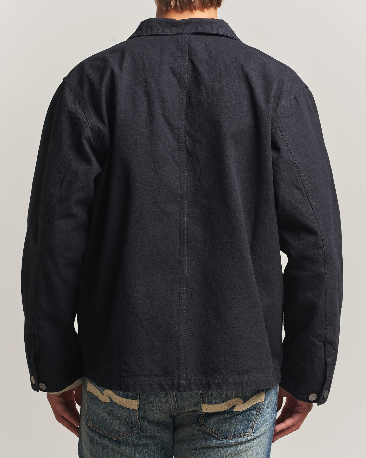 Herr | Jackor | Nudie Jeans | Howie Duck Canvas Chore Jacket Black