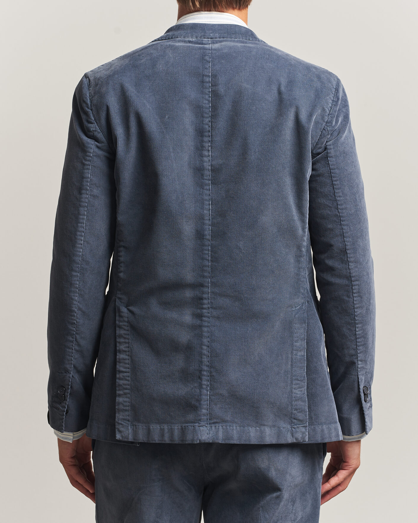 Herr | Kavajer | Santaniello | Corduroy Patch Pocket Blazer Iron Blue