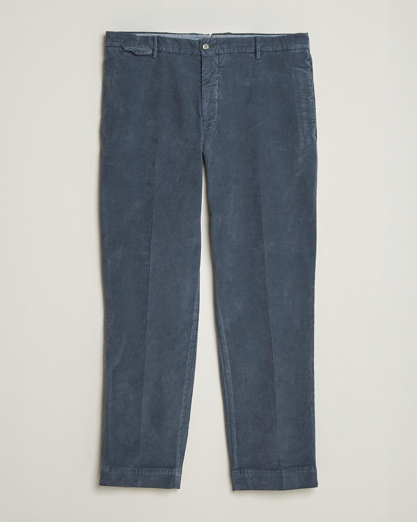 Herr | Byxor | Santaniello | Corduroy Trousers Iron Blue