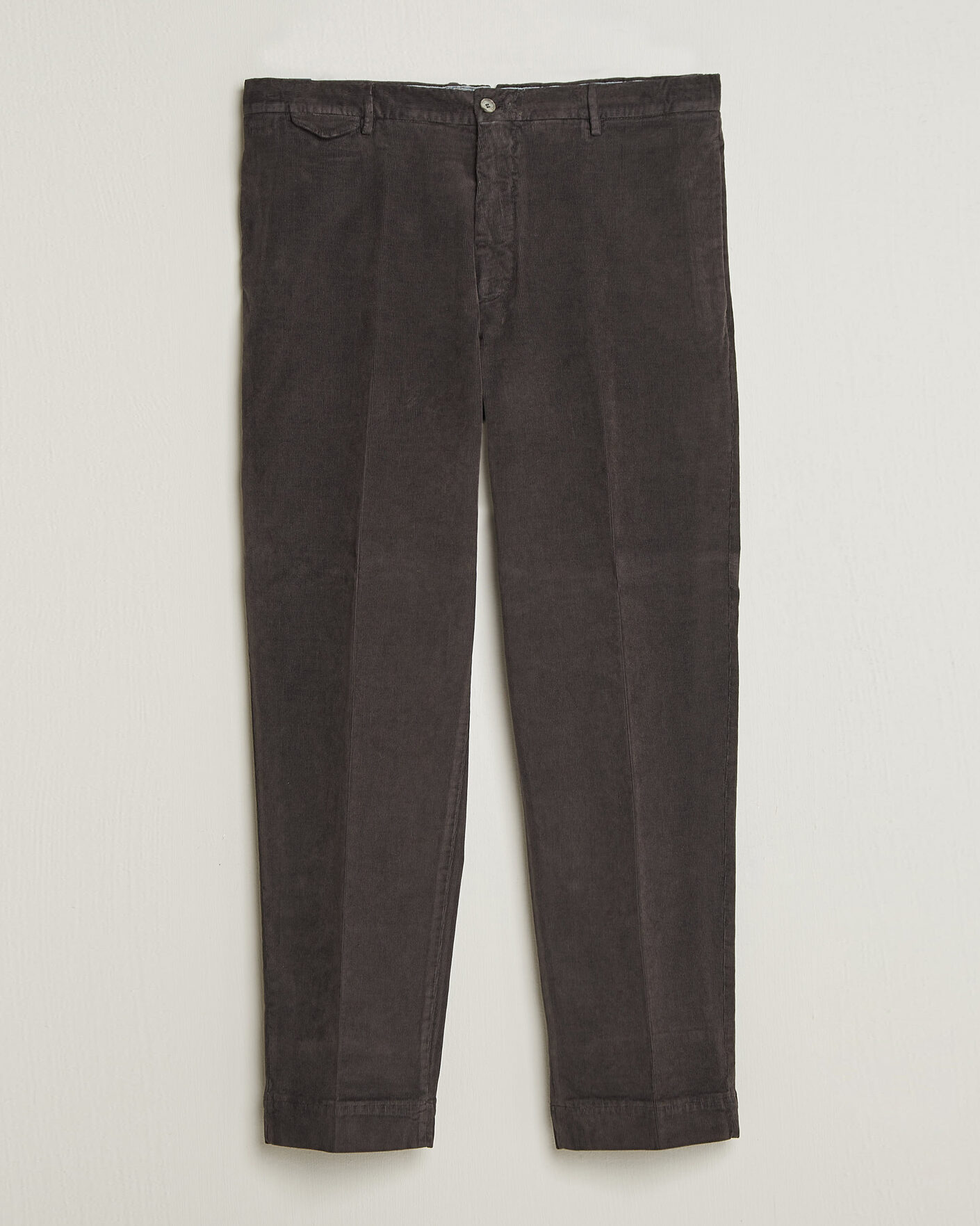 Herr | Byxor | Santaniello | Corduroy Trousers Dark Grey