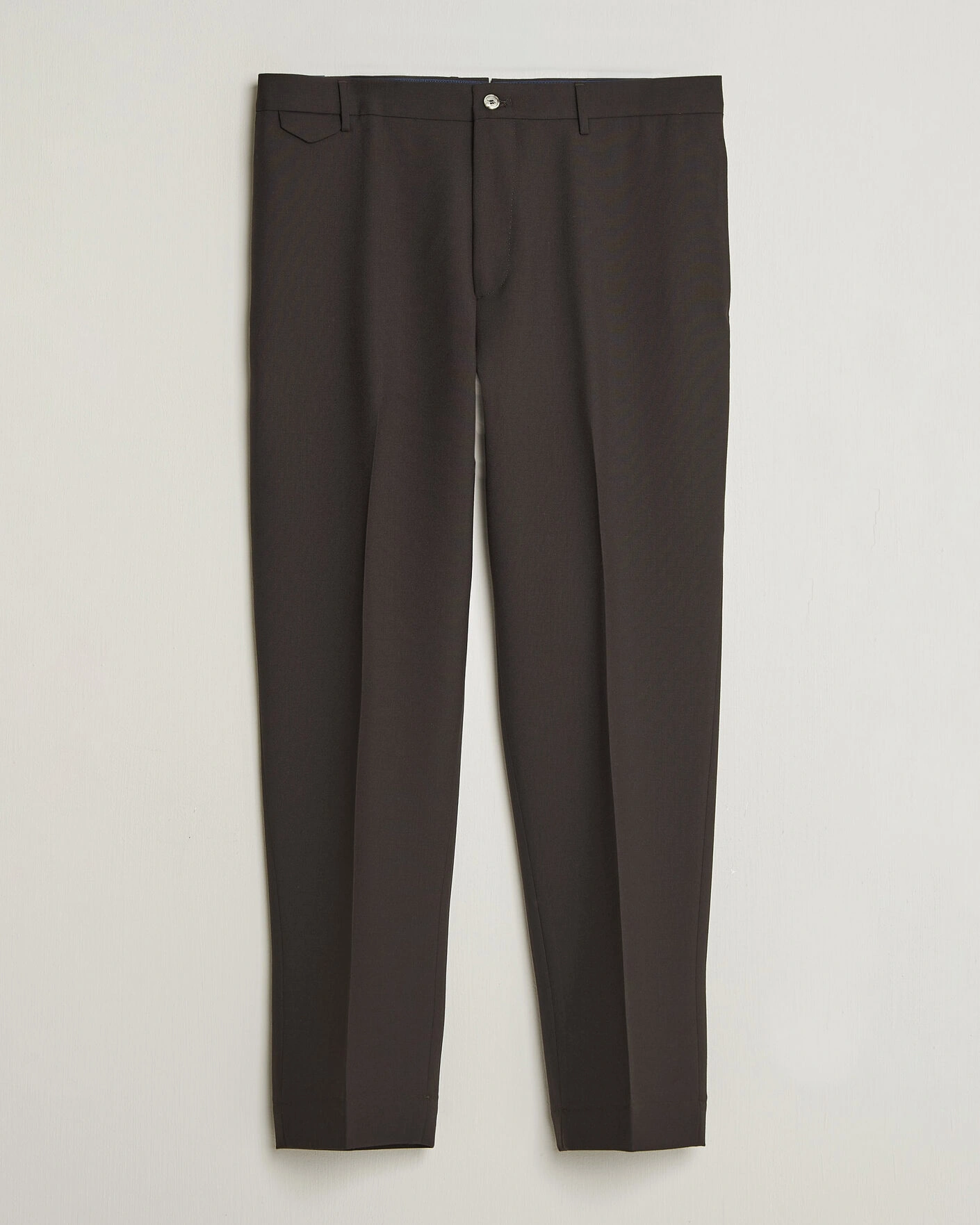 Herr | Byxor | Santaniello | Wool Trousers Brown