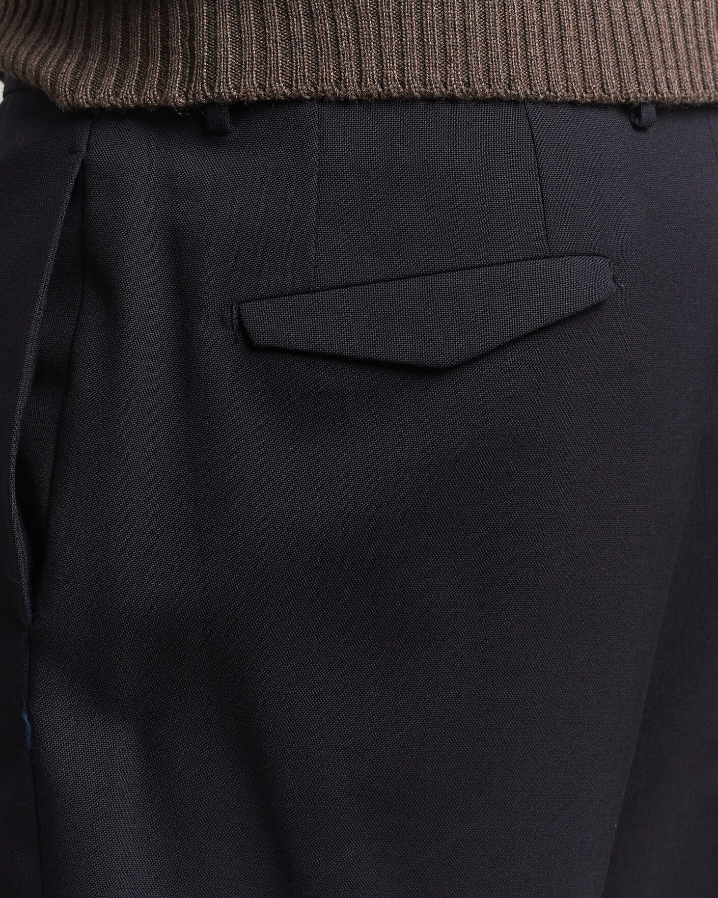 Herr | Byxor | Santaniello | Wool Trousers Navy