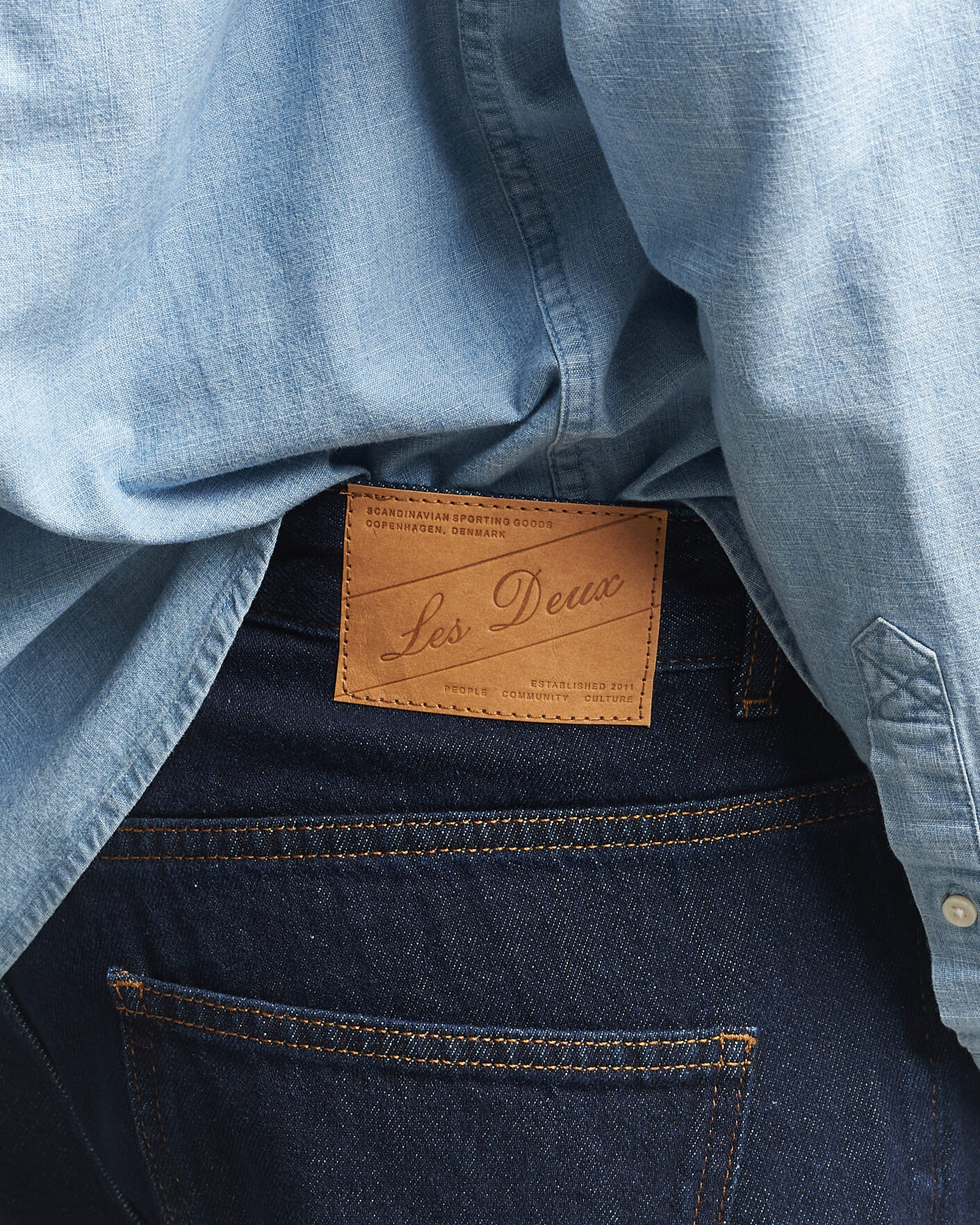 Herr | Jeans | LES DEUX | Ryder Jeans Dark Indigo Wash