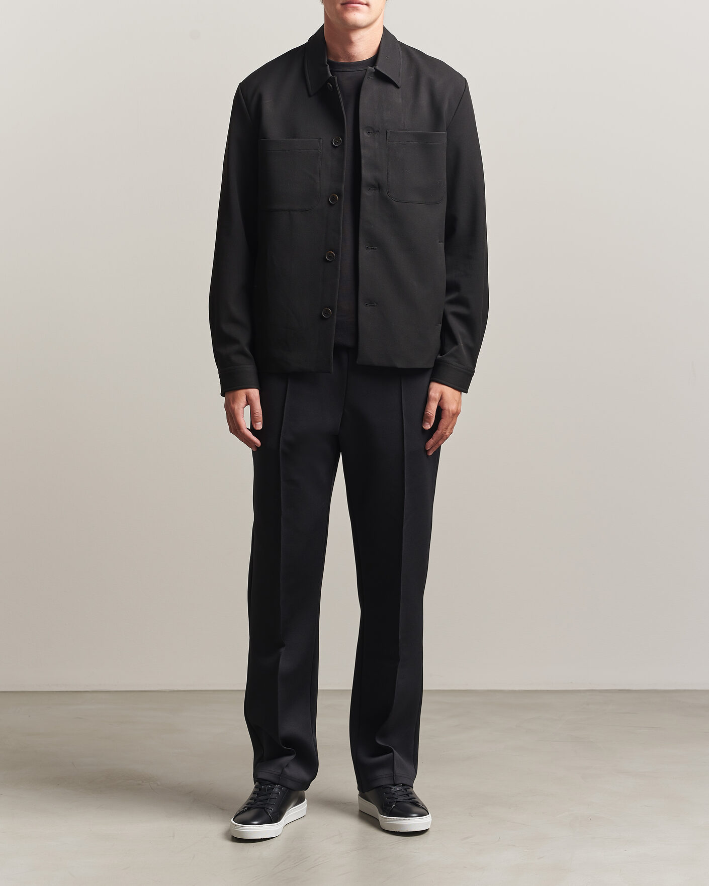 Herr | Skjortor | LES DEUX | Marsielle Hybrid Jacket Black