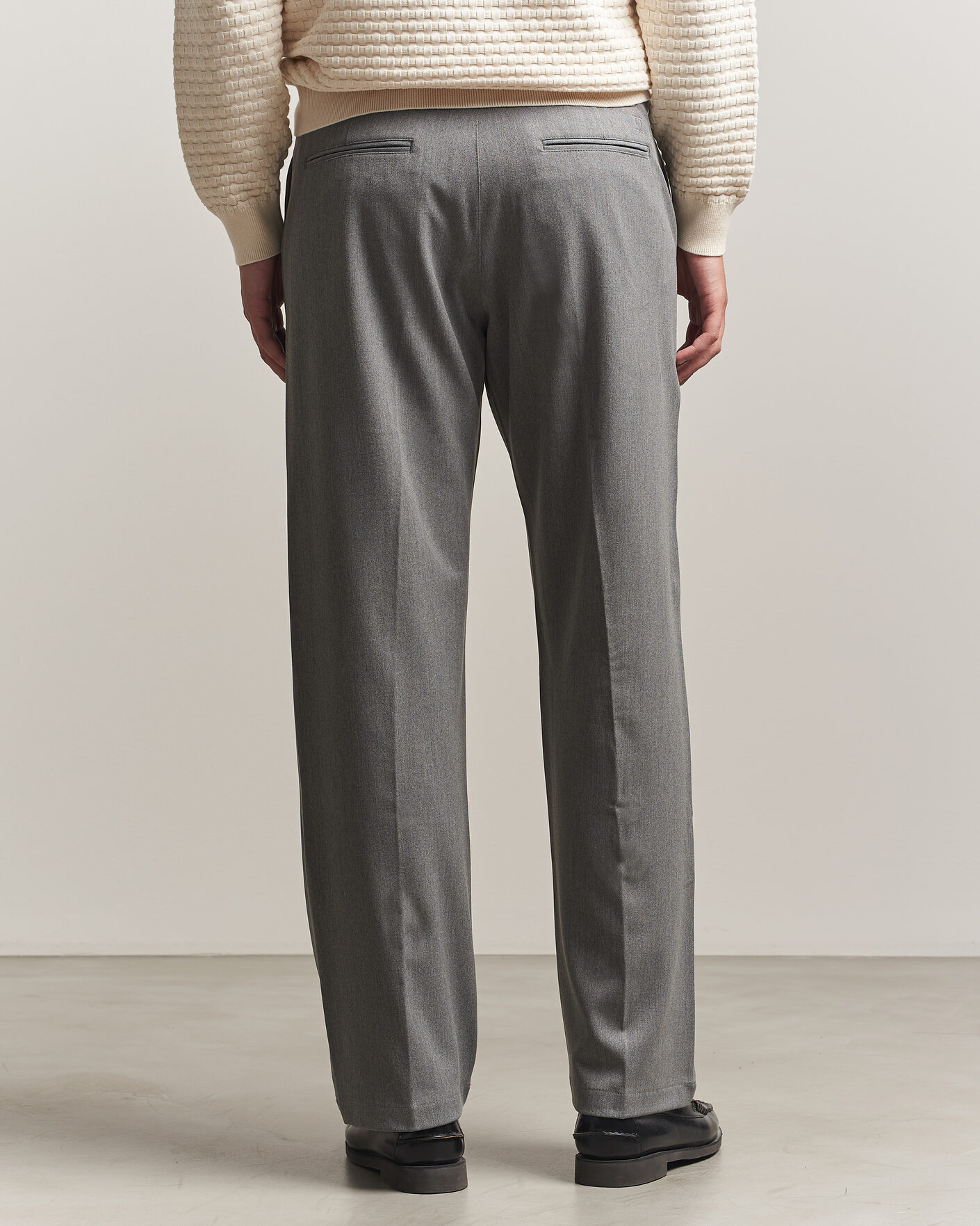 Herr | Byxor | LES DEUX | Como Solid Slack Pants Grey Melange