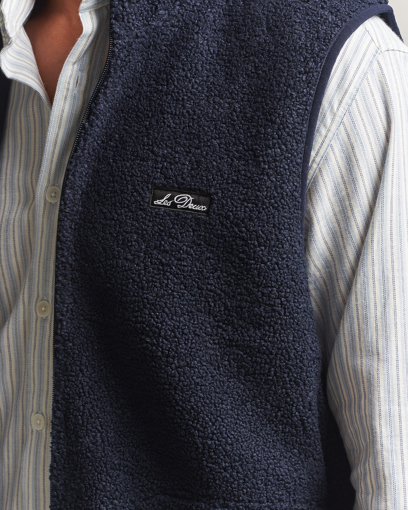 Herr | Västar | LES DEUX | Patch Teddy Vest Dark Navy