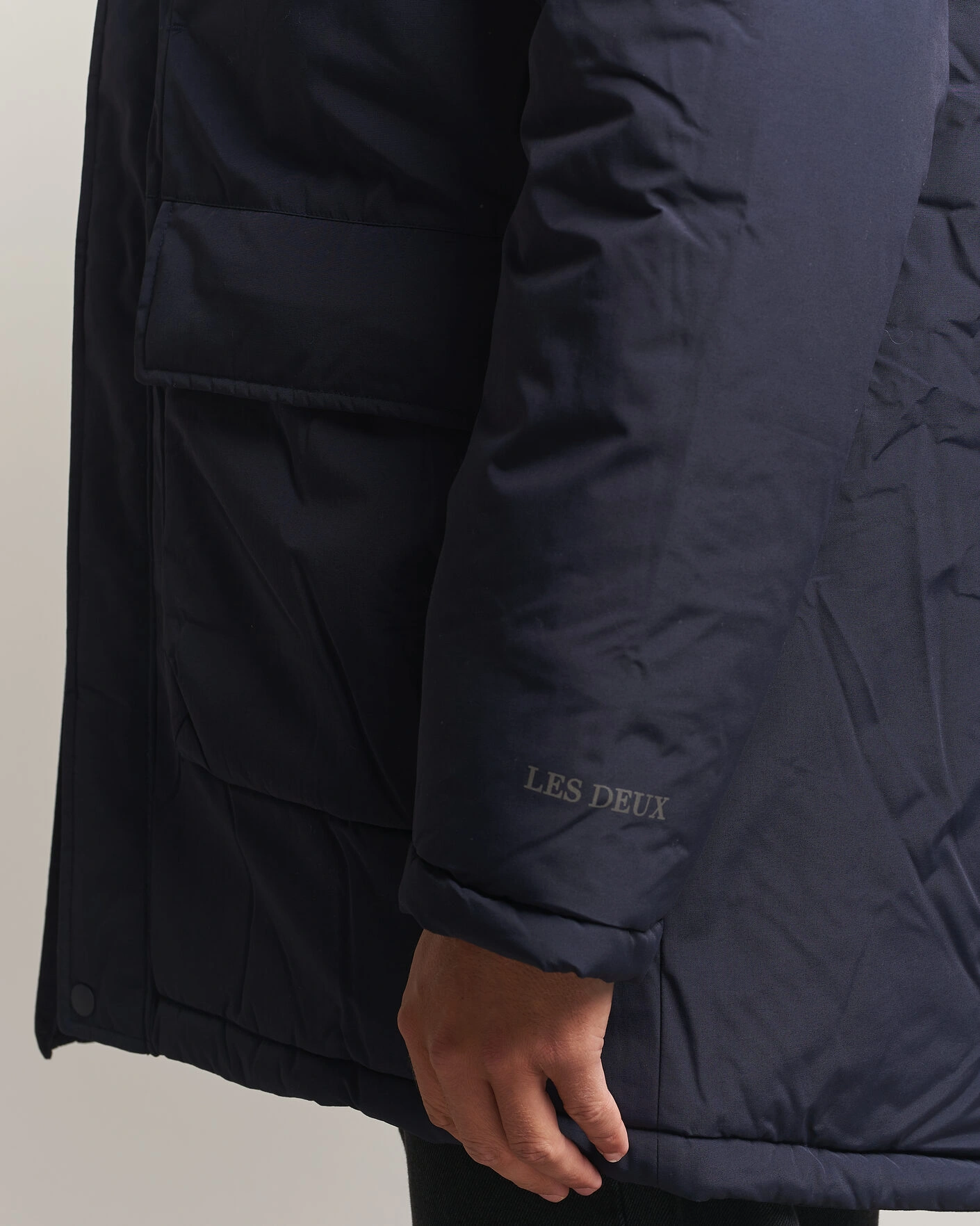 Herr | Jackor | LES DEUX | Padded Parka Coat Dark Navy