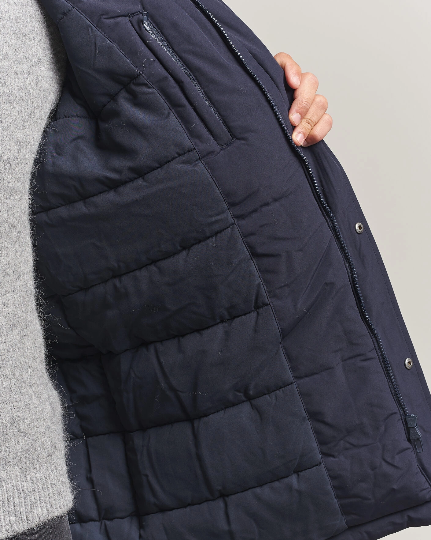 Herr | Jackor | LES DEUX | Padded Parka Coat Dark Navy