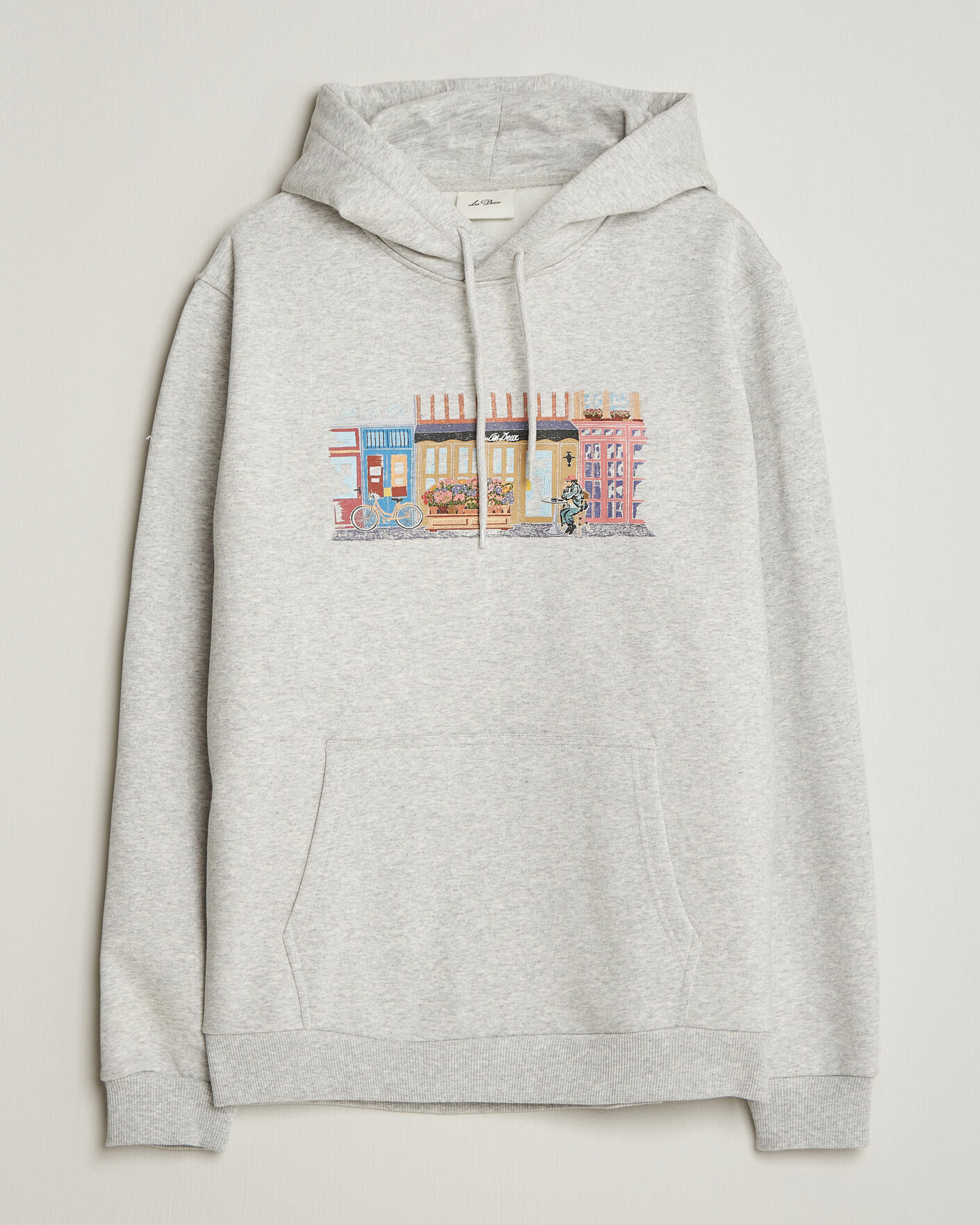 Herr | Tröjor | LES DEUX | Market Hoodie Snow Melange